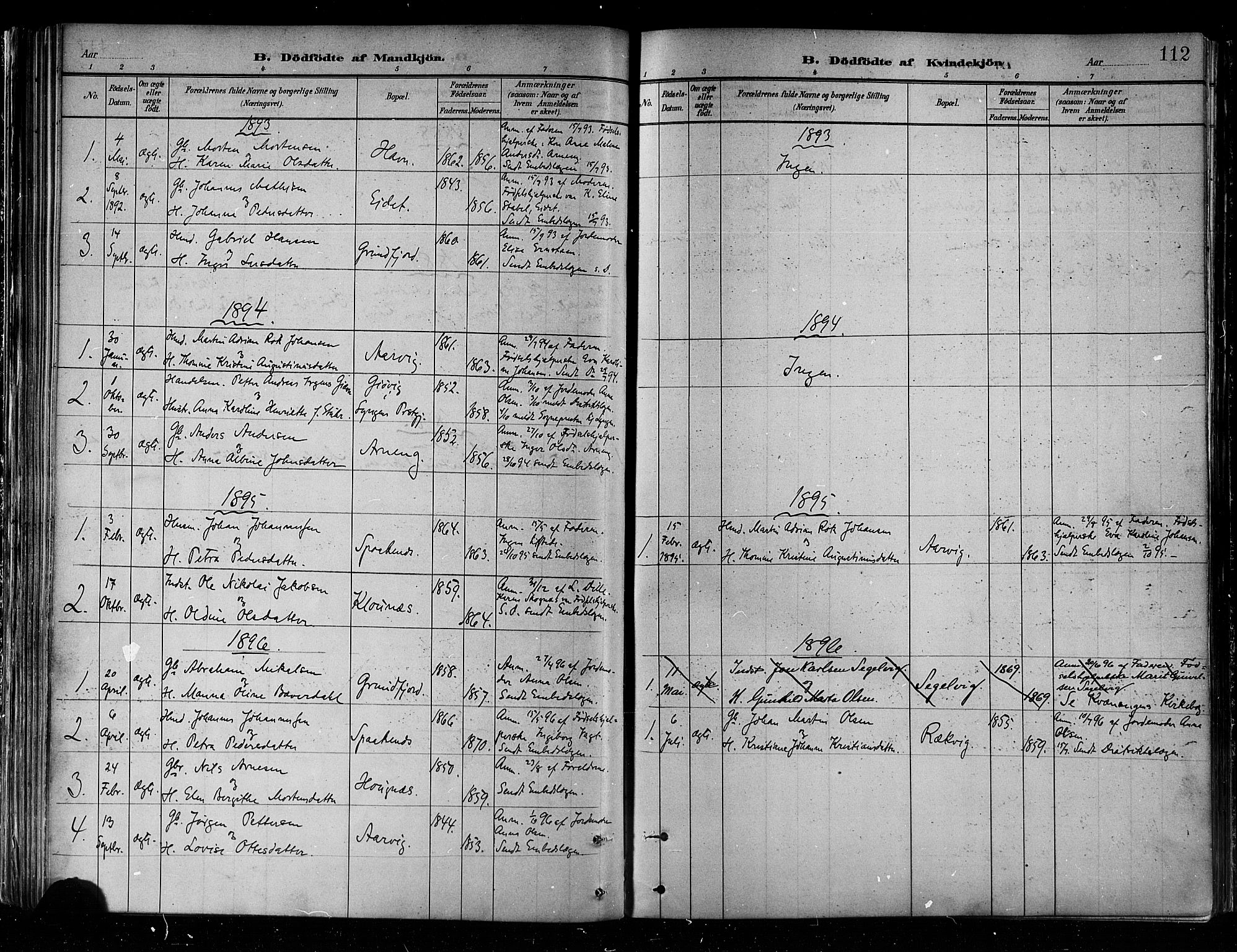 Skjervøy sokneprestkontor, SATØ/S-1300/H/Ha/Haa/L0010kirke: Parish register (official) no. 10, 1887-1898, p. 112