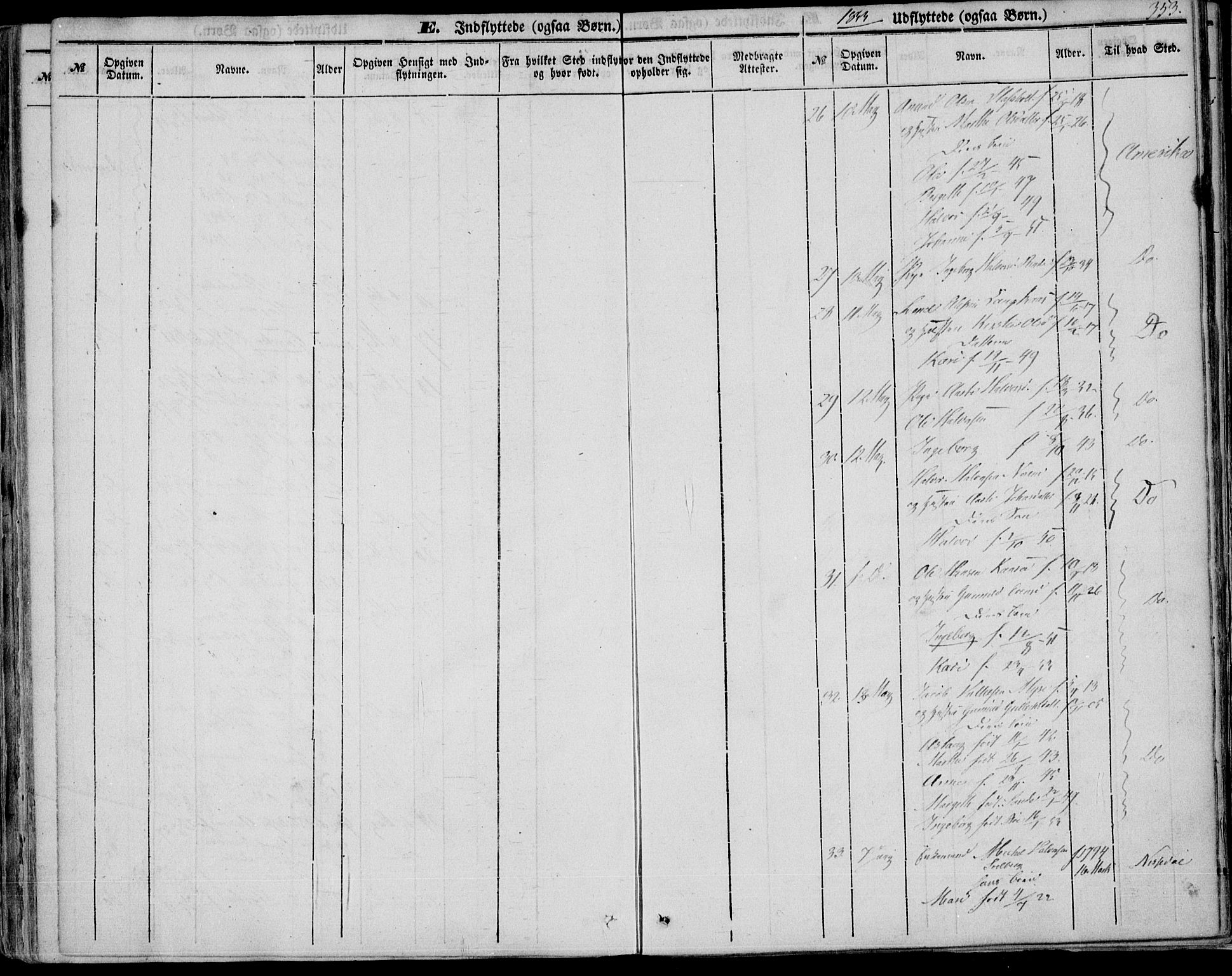 Bø kirkebøker, AV/SAKO-A-257/F/Fa/L0008: Parish register (official) no. 8, 1849-1861, p. 353