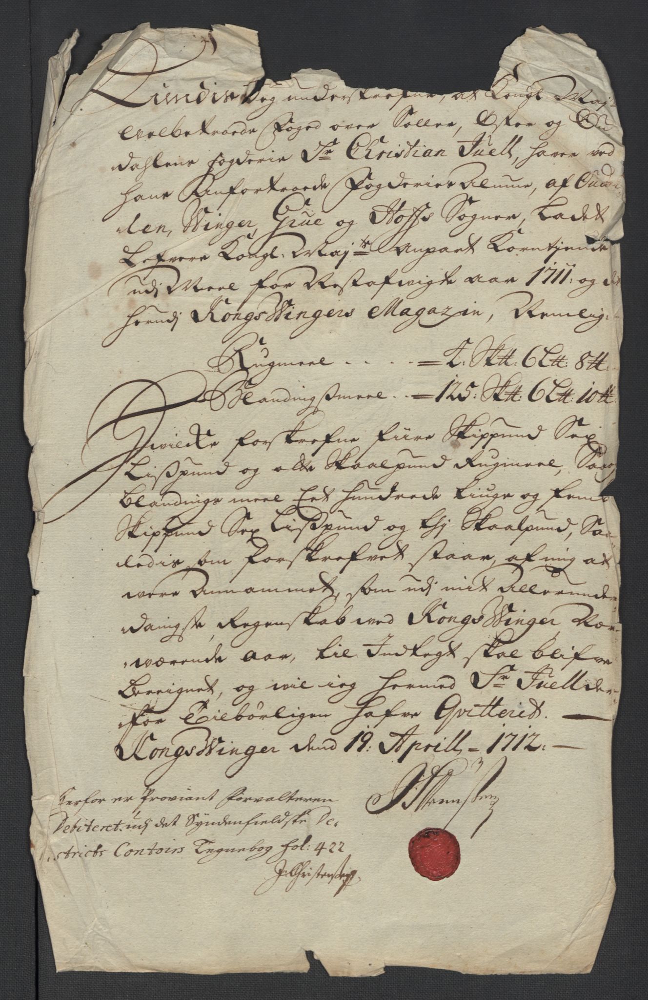 Rentekammeret inntil 1814, Reviderte regnskaper, Fogderegnskap, RA/EA-4092/R13/L0848: Fogderegnskap Solør, Odal og Østerdal, 1711, p. 313