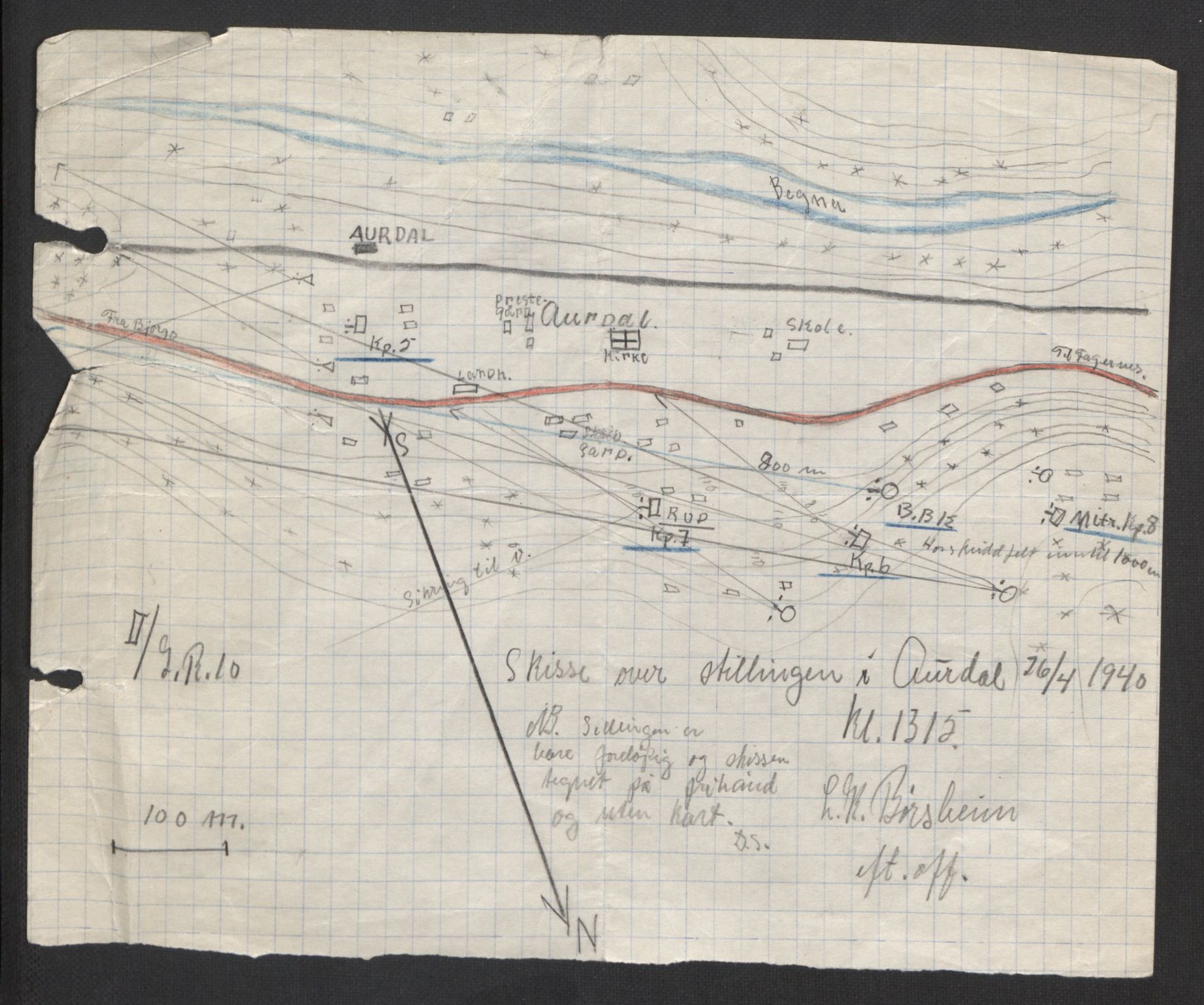 Forsvaret, Forsvarets krigshistoriske avdeling, RA/RAFA-2017/Y/Yb/L0104: II-C-11-430  -  4. Divisjon., 1940, p. 198