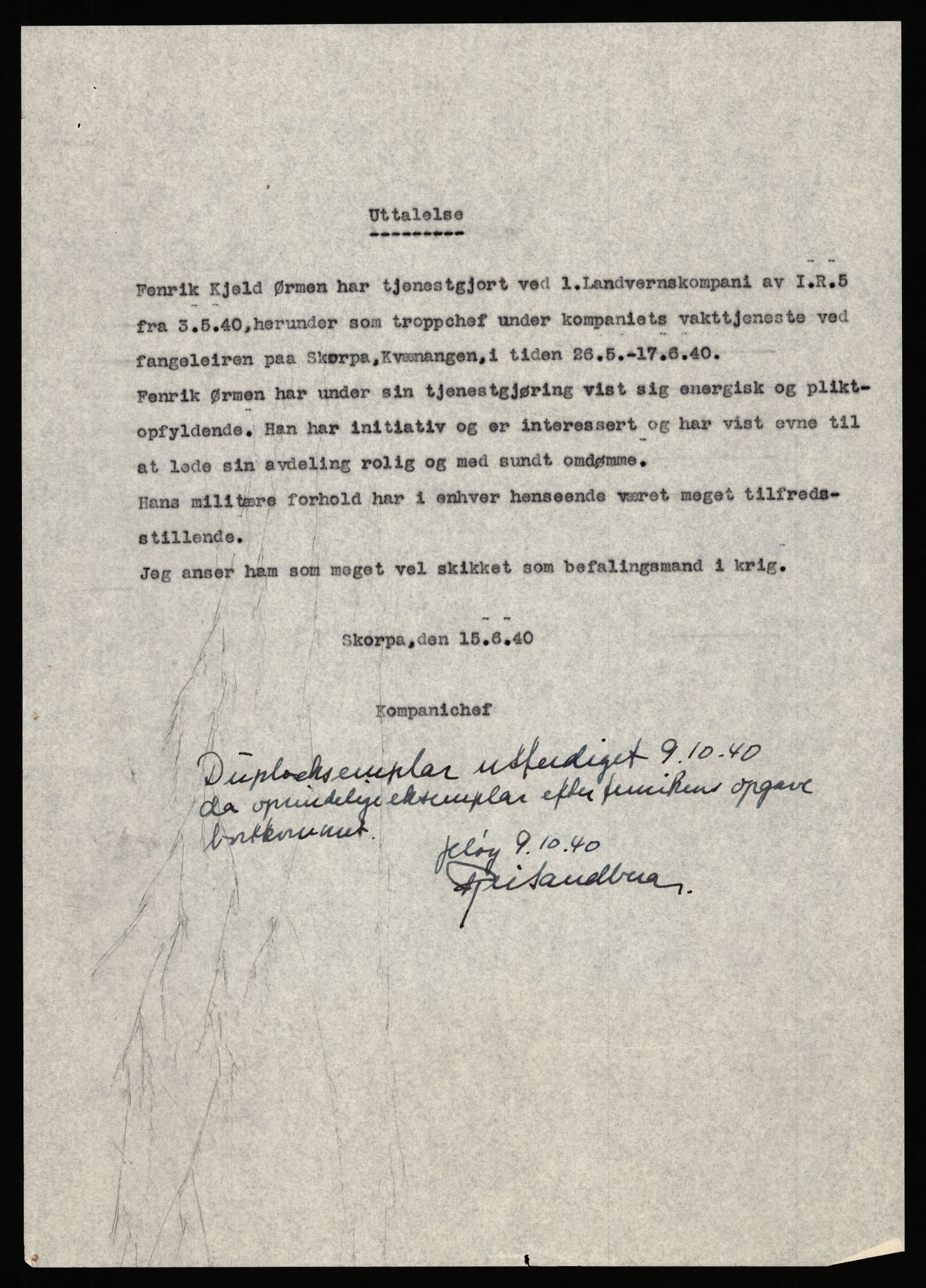 Forsvaret, Forsvarets krigshistoriske avdeling, AV/RA-RAFA-2017/Y/Yb/L0148: II-C-11-630-631  -  6. Divisjon, 1940-1964, p. 327