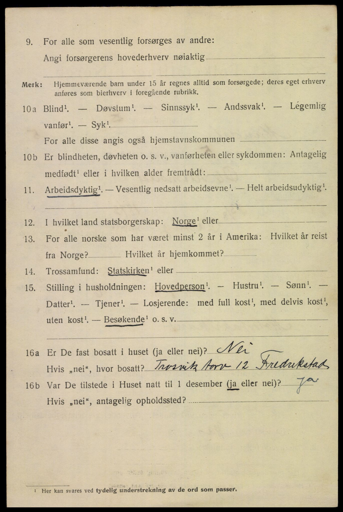 SAK, 1920 census for Mandal, 1920, p. 8248