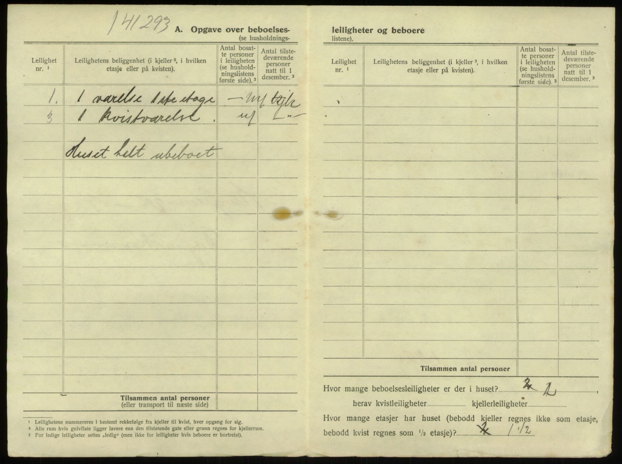 SAB, 1920 census for Bergen, 1920, p. 5176