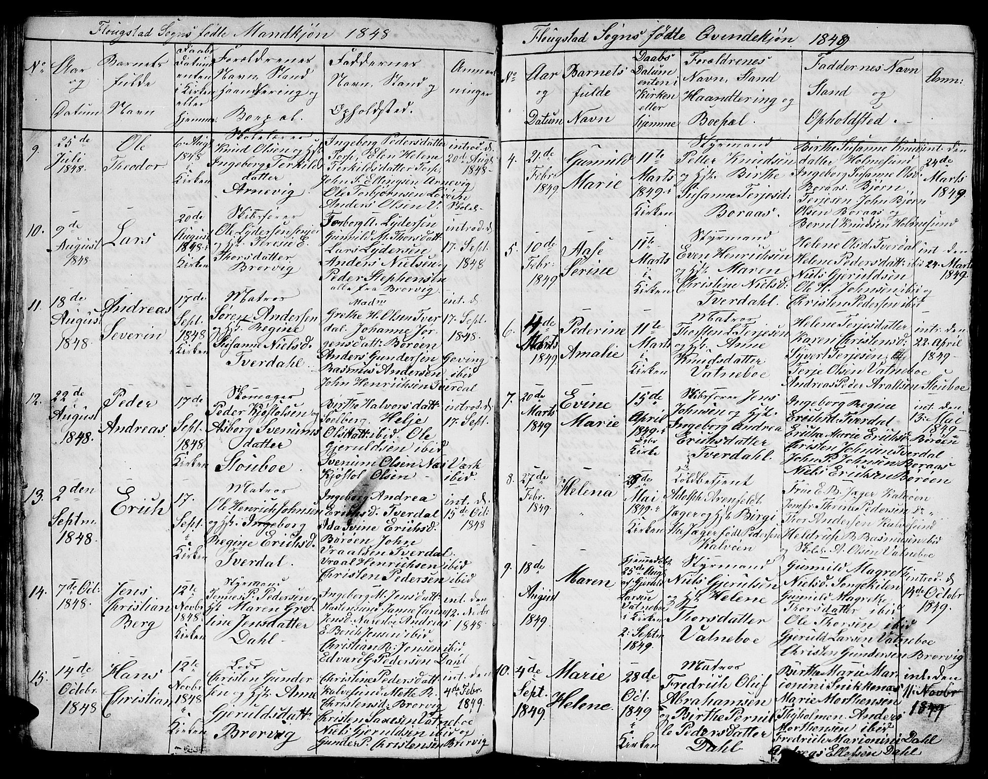 Dypvåg sokneprestkontor, SAK/1111-0007/F/Fb/Fbb/L0001: Parish register (copy) no. B 1, 1816-1850