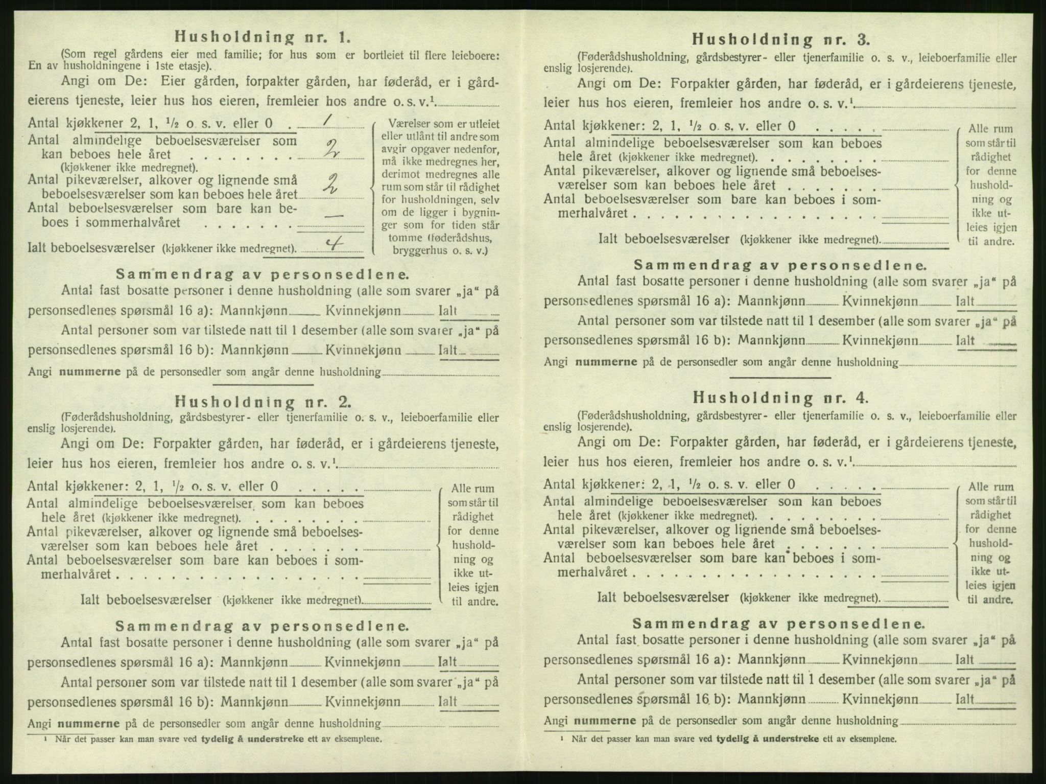 SAT, 1920 census for Korgen, 1920, p. 283