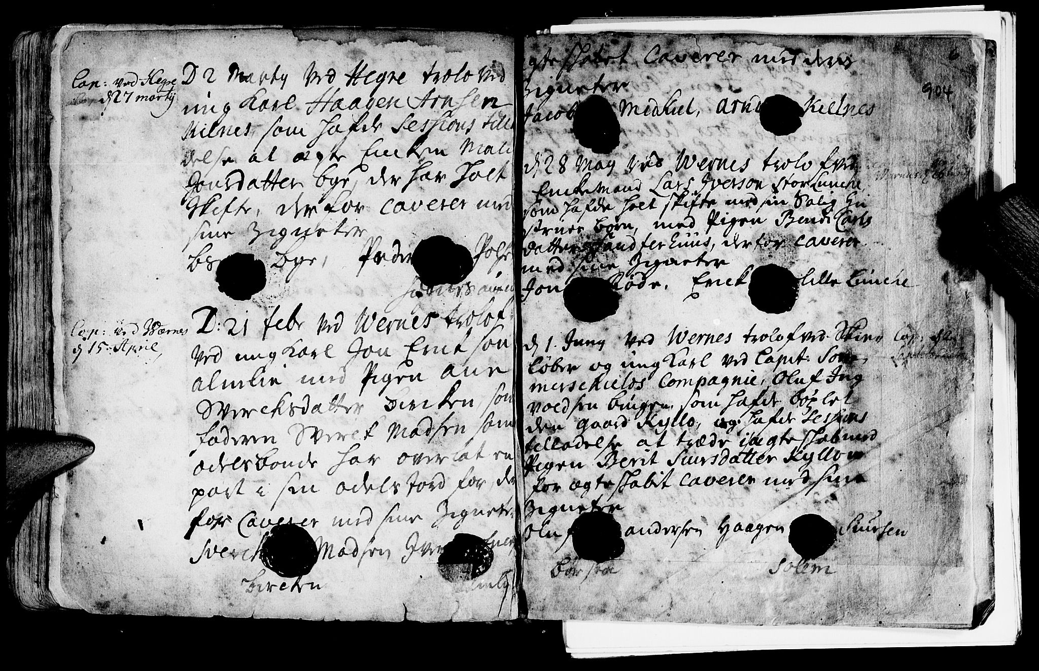 Ministerialprotokoller, klokkerbøker og fødselsregistre - Nord-Trøndelag, SAT/A-1458/709/L0055: Parish register (official) no. 709A03, 1730-1739, p. 903-904