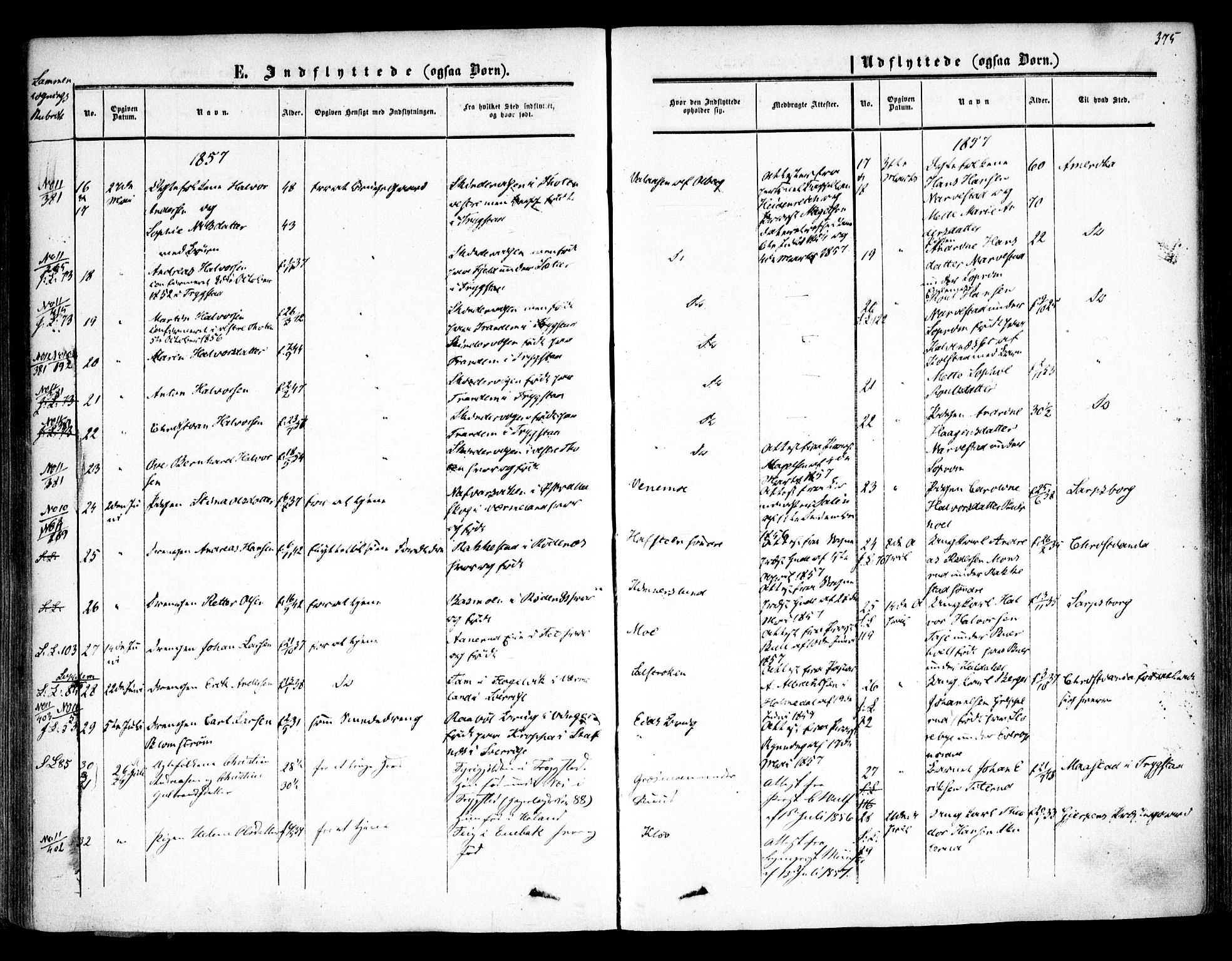 Høland prestekontor Kirkebøker, AV/SAO-A-10346a/F/Fa/L0010: Parish register (official) no. I 10, 1854-1861, p. 375