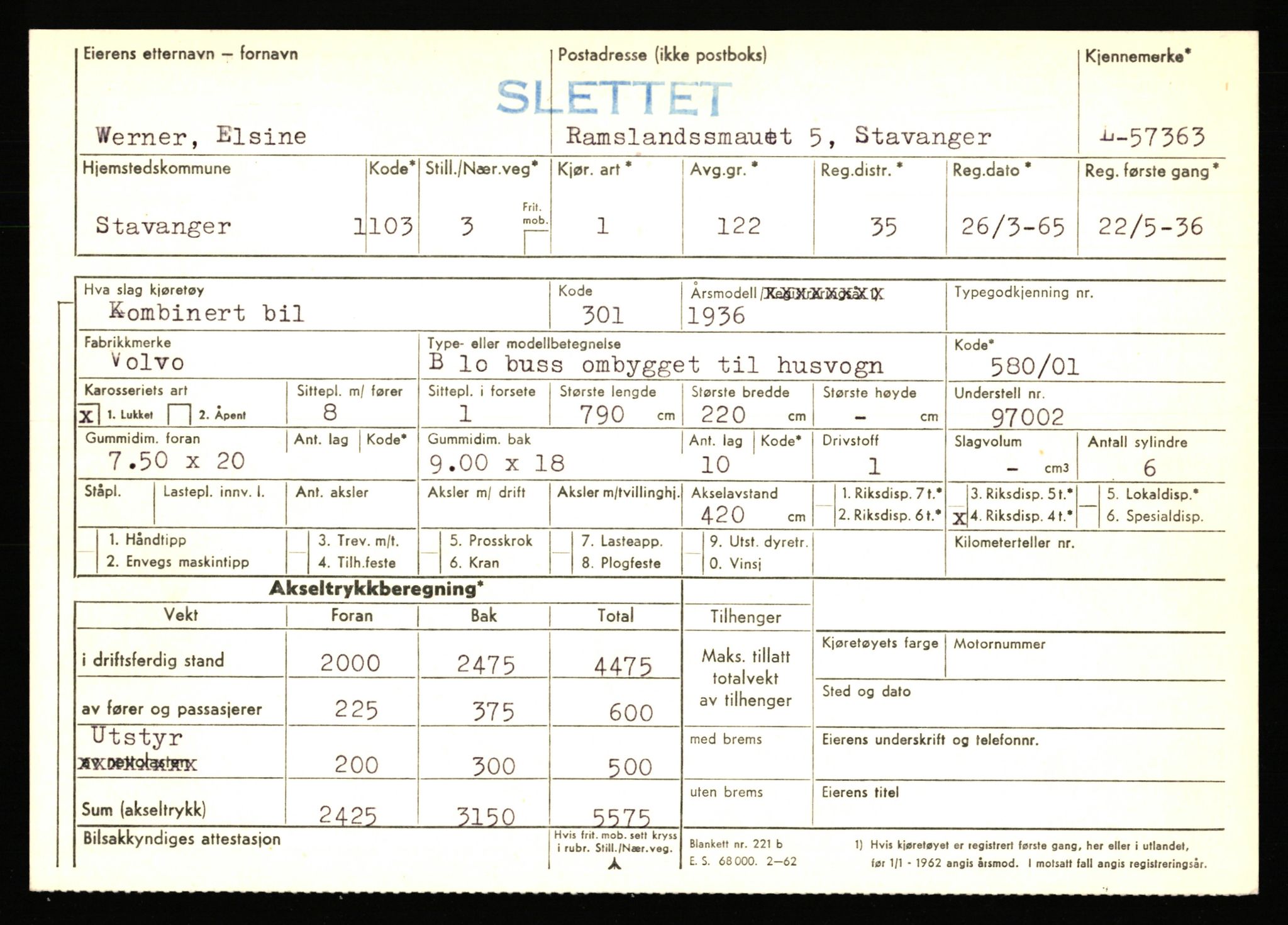 Stavanger trafikkstasjon, AV/SAST-A-101942/0/F/L0057: L-57200 - L-57999, 1930-1971, p. 585