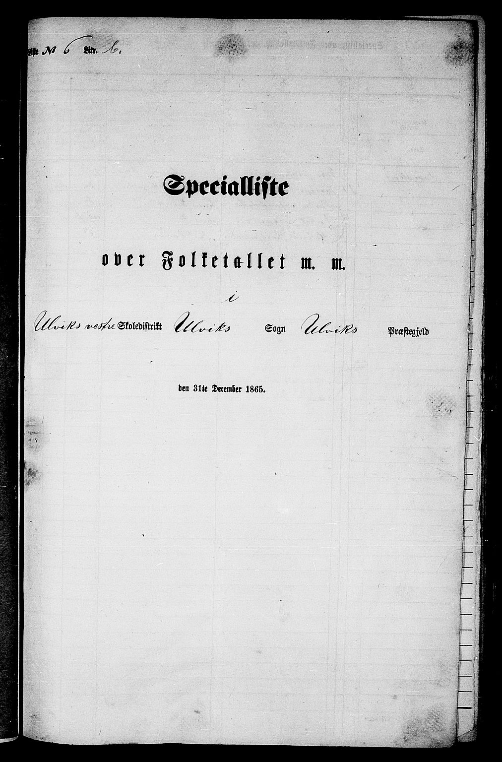 RA, 1865 census for Ulvik, 1865, p. 102