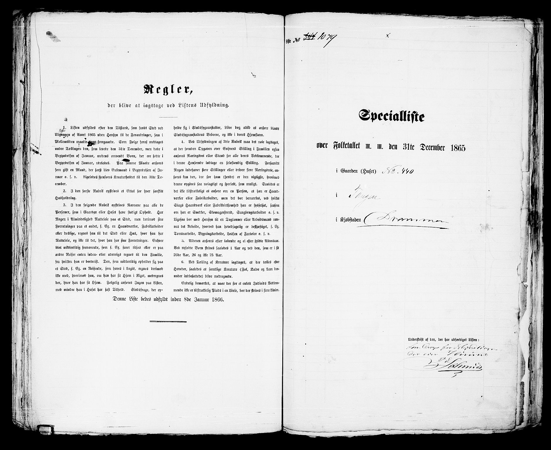 RA, 1865 census for Strømsø in Drammen, 1865, p. 984