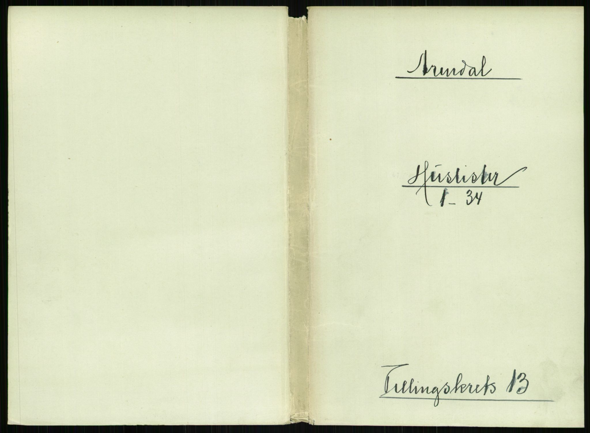 RA, 1891 census for 0903 Arendal, 1891, p. 668