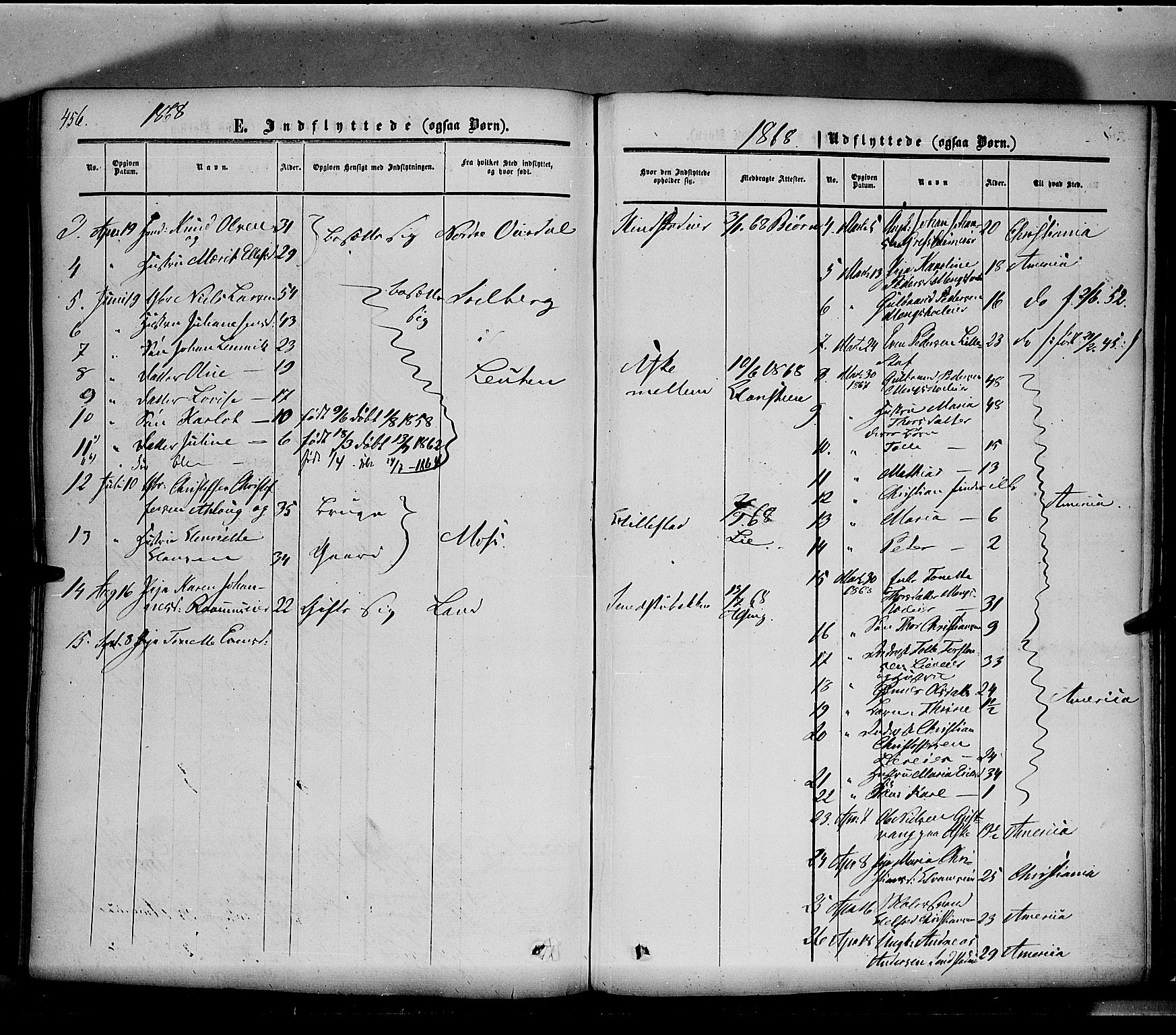 Nes prestekontor, Hedmark, AV/SAH-PREST-020/K/Ka/L0004: Parish register (official) no. 4, 1852-1886, p. 456