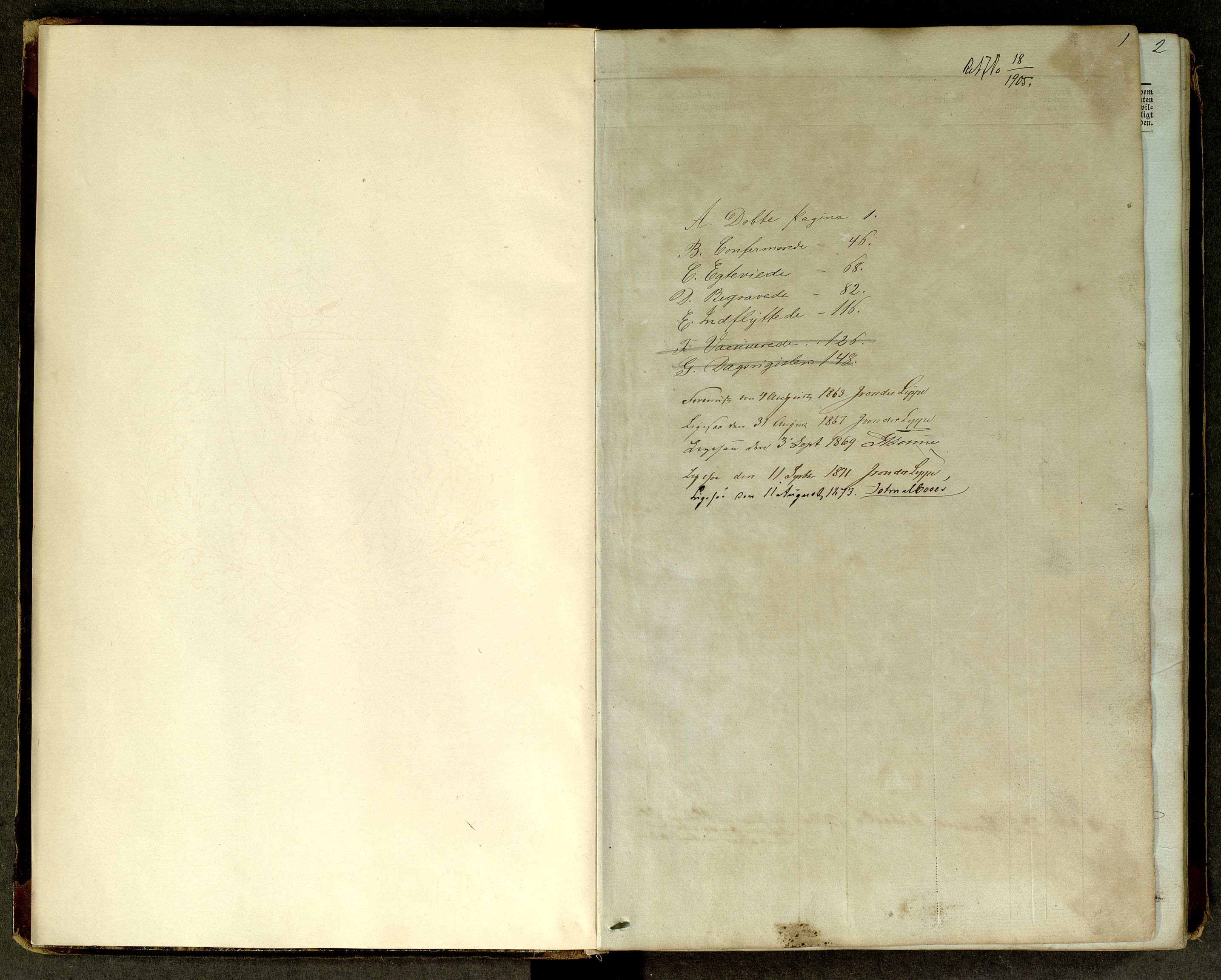 Lårdal kirkebøker, SAKO/A-284/G/Ga/L0002: Parish register (copy) no. I 2, 1861-1890, p. 1
