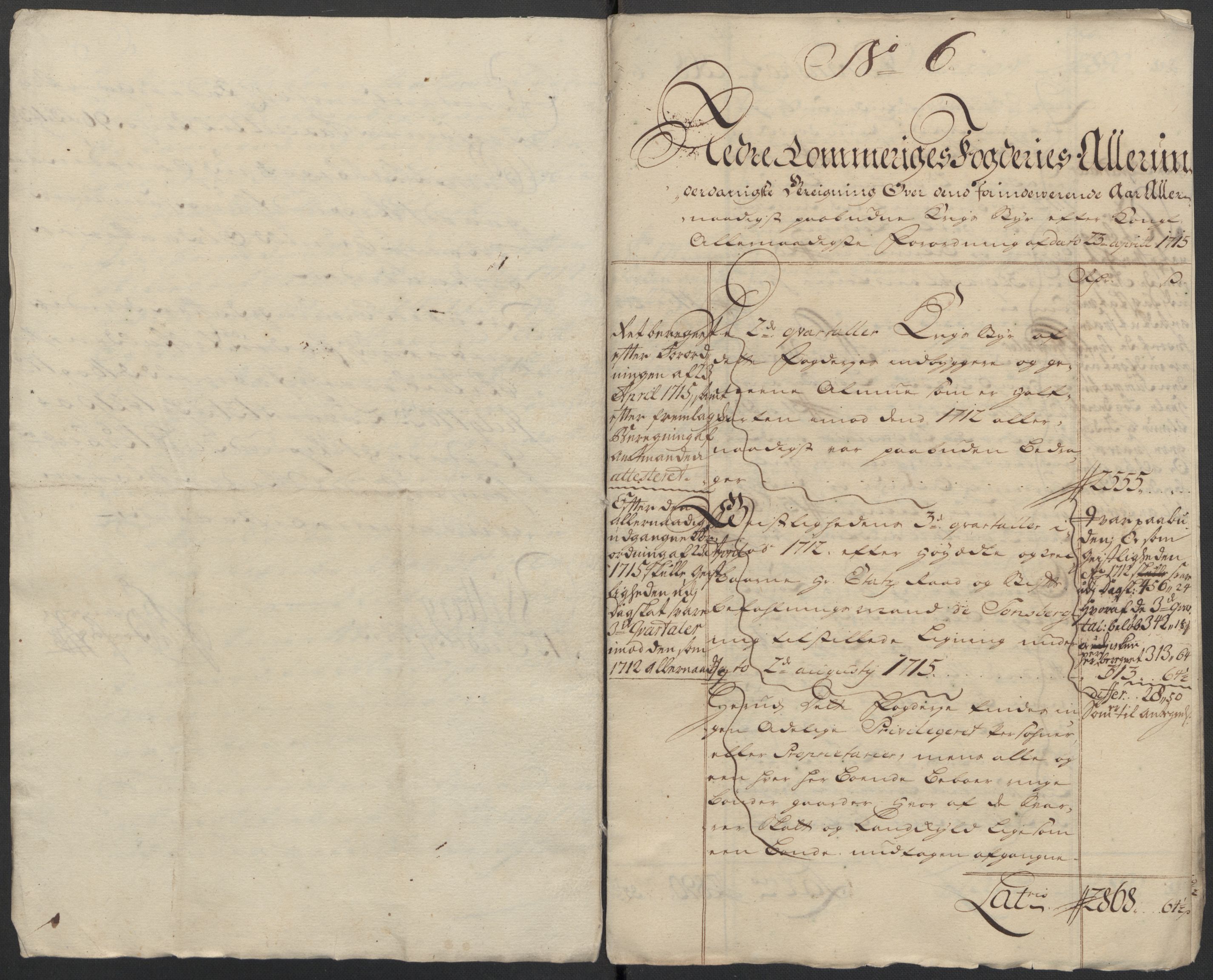 Rentekammeret inntil 1814, Reviderte regnskaper, Fogderegnskap, AV/RA-EA-4092/R11/L0597: Fogderegnskap Nedre Romerike, 1715, p. 172