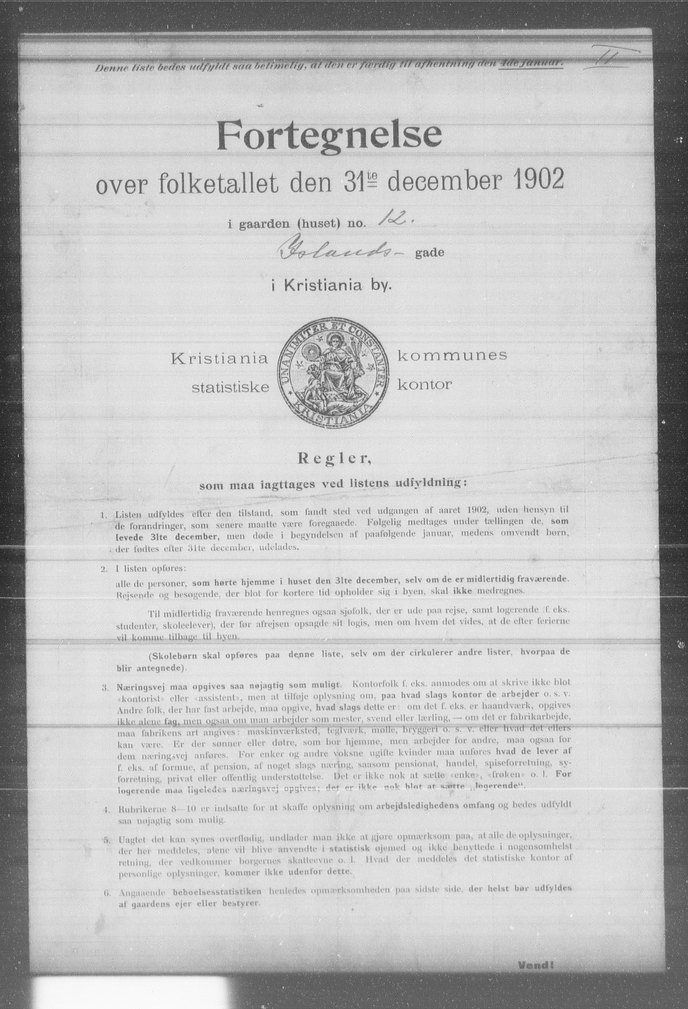 OBA, Municipal Census 1902 for Kristiania, 1902, p. 8535