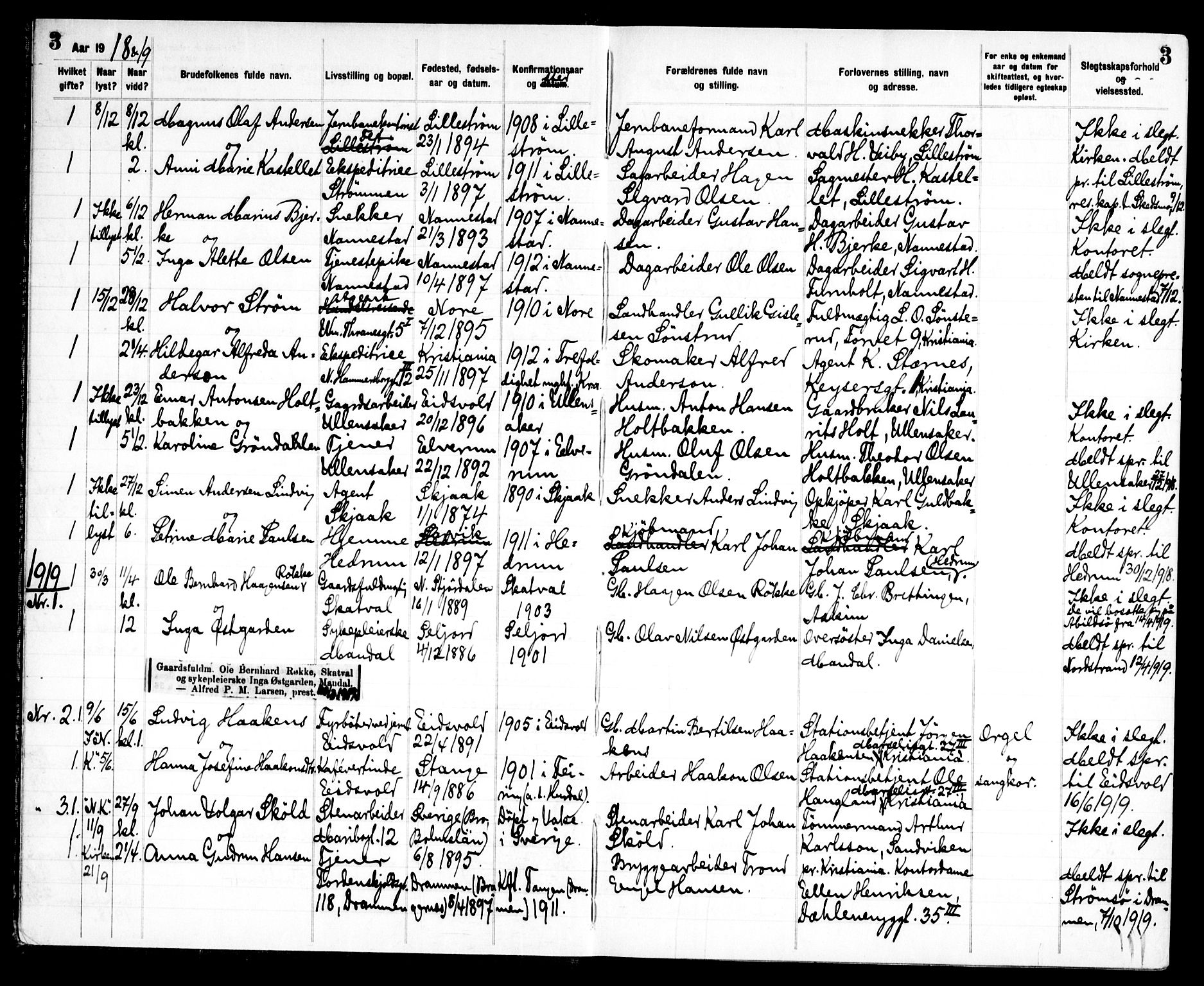 Jakob prestekontor Kirkebøker, SAO/A-10850/H/Ha/L0002: Banns register no. 2, 1917-1952, p. 3