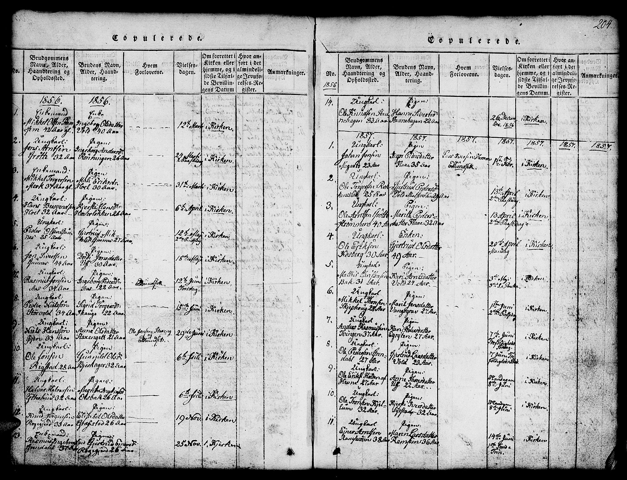 Ministerialprotokoller, klokkerbøker og fødselsregistre - Sør-Trøndelag, SAT/A-1456/674/L0874: Parish register (copy) no. 674C01, 1816-1860, p. 204