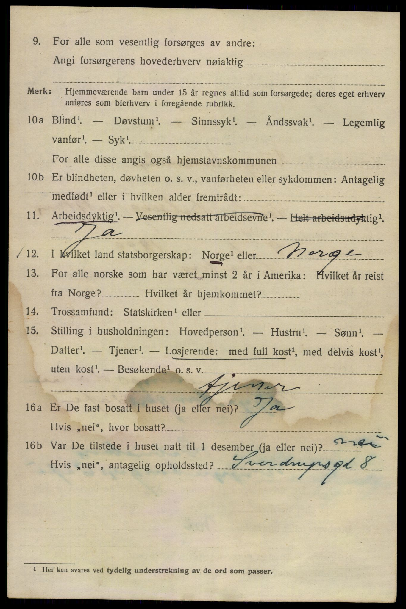 SAO, 1920 census for Kristiania, 1920, p. 560852