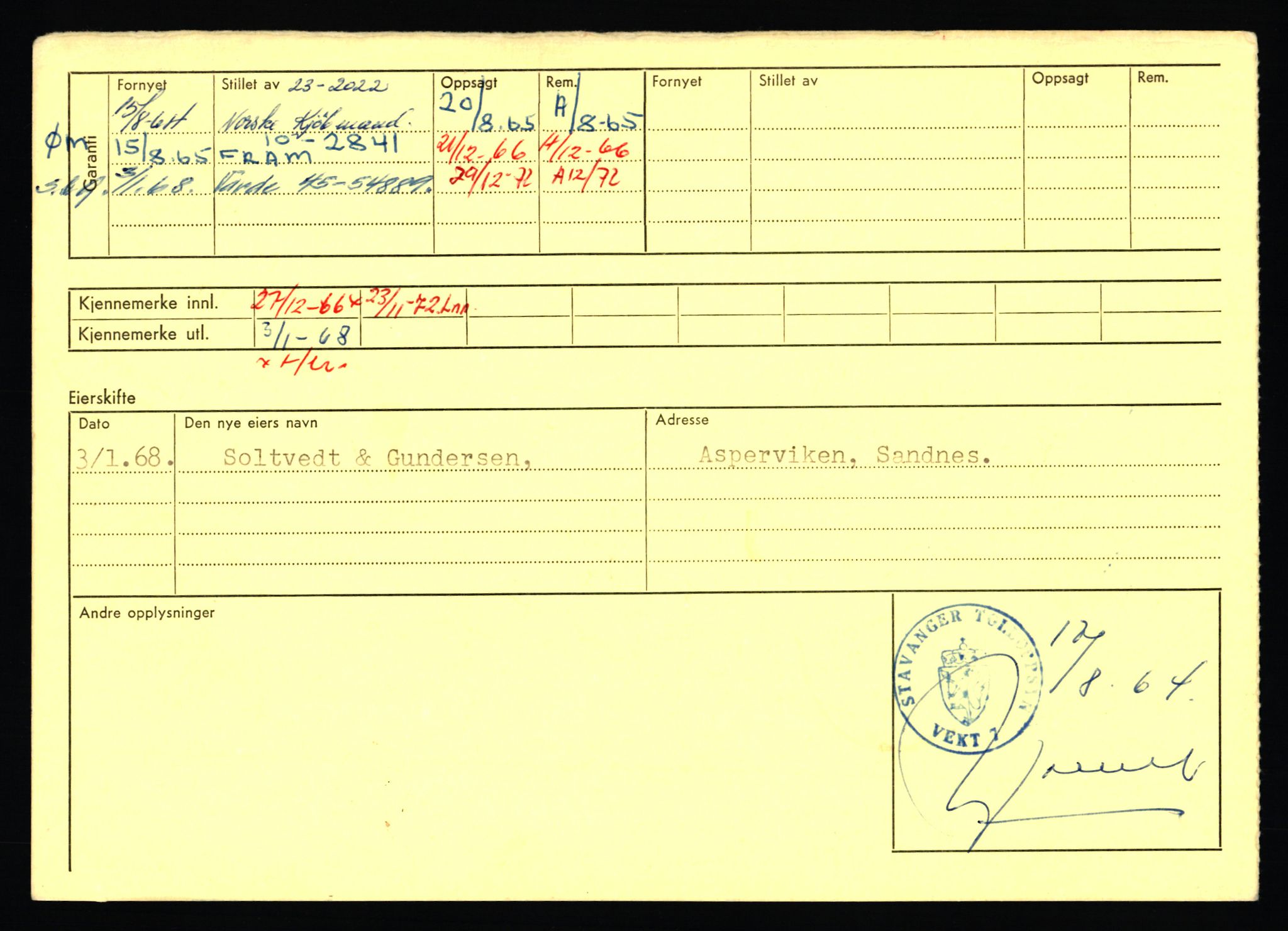 Stavanger trafikkstasjon, AV/SAST-A-101942/0/F/L0068: L-75000 - L-76799, 1930-1971, p. 2082