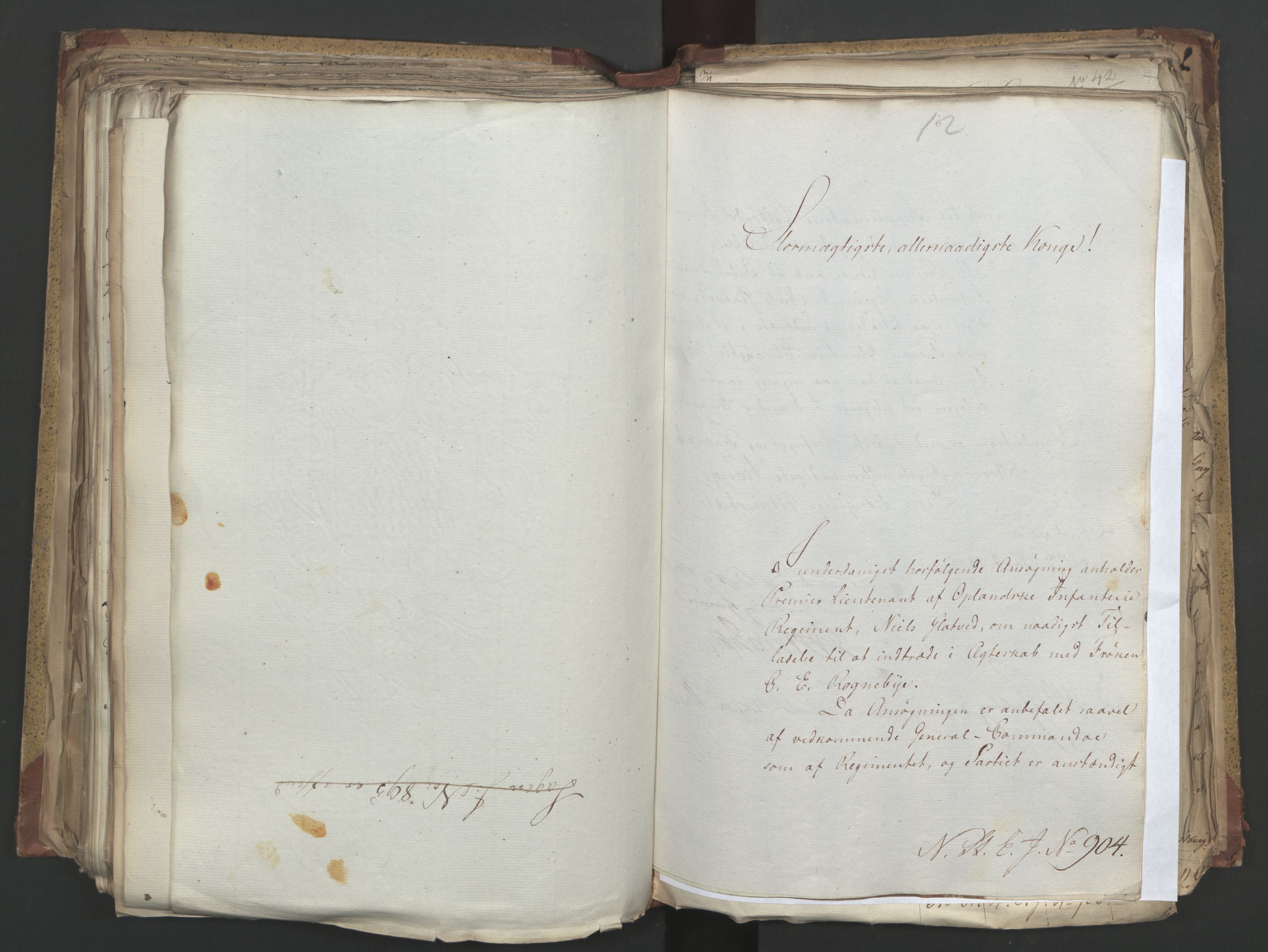 Statsrådsavdelingen i Stockholm, AV/RA-S-1003/D/Da/L0004: Regjeringsinnstillinger nr. 788-999, 1815, p. 281