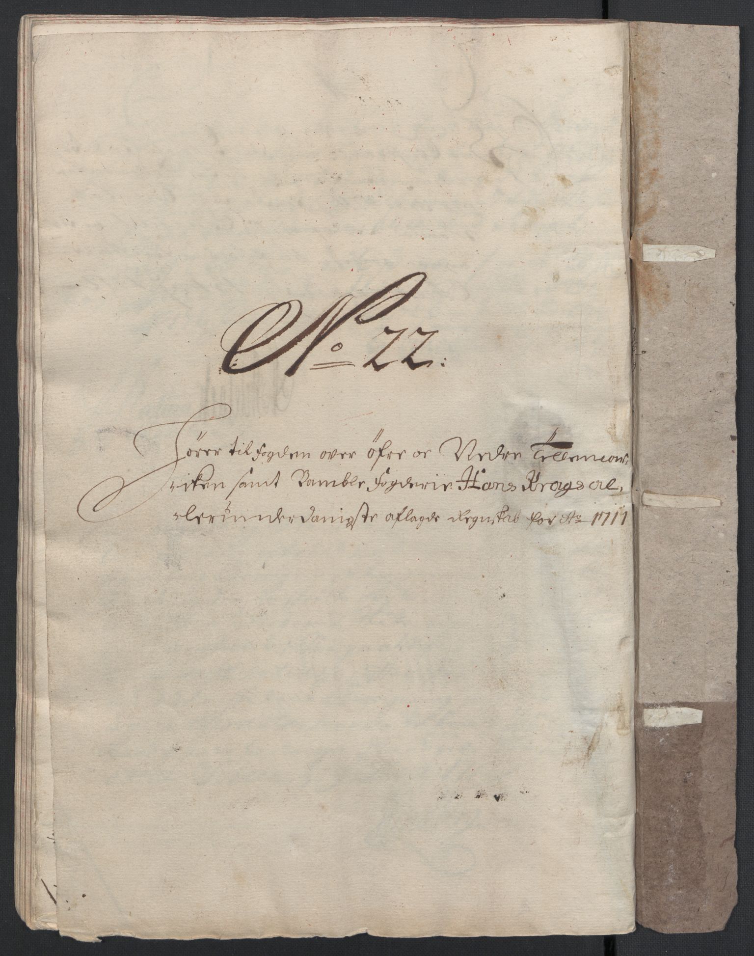 Rentekammeret inntil 1814, Reviderte regnskaper, Fogderegnskap, AV/RA-EA-4092/R36/L2120: Fogderegnskap Øvre og Nedre Telemark og Bamble, 1711, p. 271