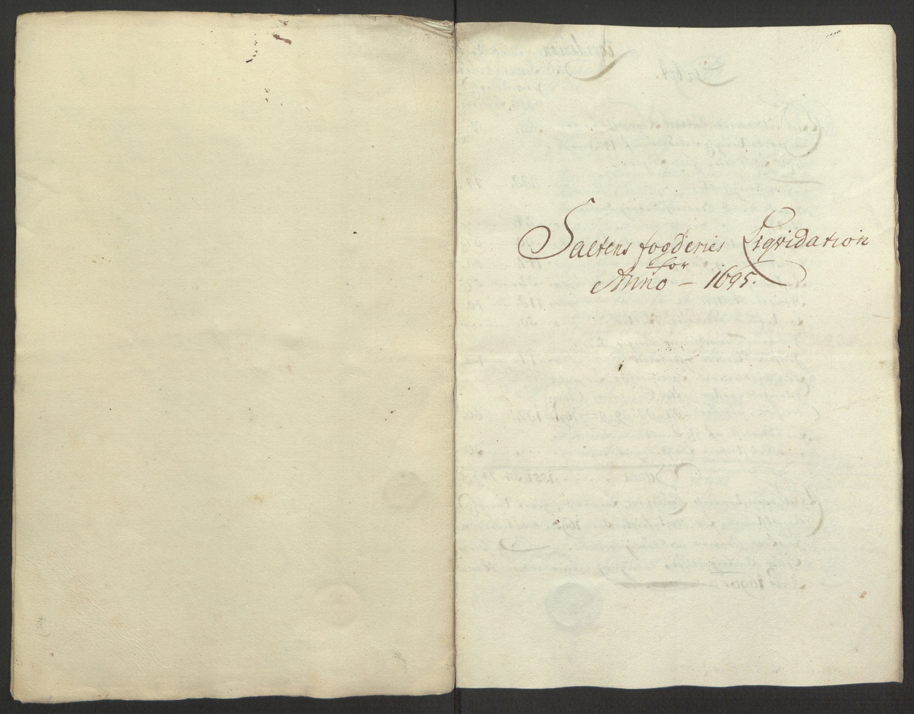Rentekammeret inntil 1814, Reviderte regnskaper, Fogderegnskap, RA/EA-4092/R66/L4578: Fogderegnskap Salten, 1694-1696, p. 106