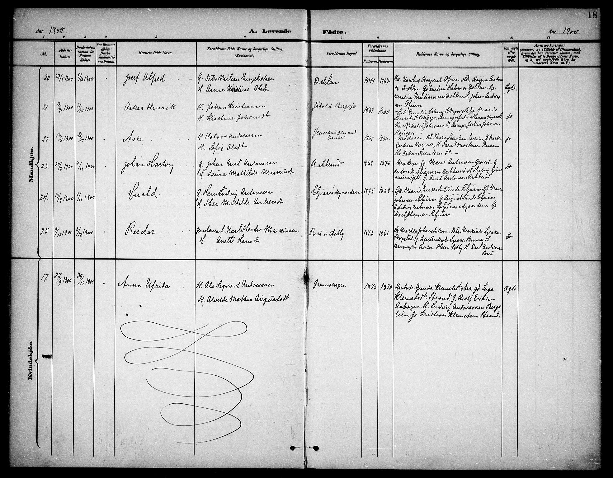 Høland prestekontor Kirkebøker, AV/SAO-A-10346a/F/Fb/L0003: Parish register (official) no. II 3, 1897-1912, p. 18