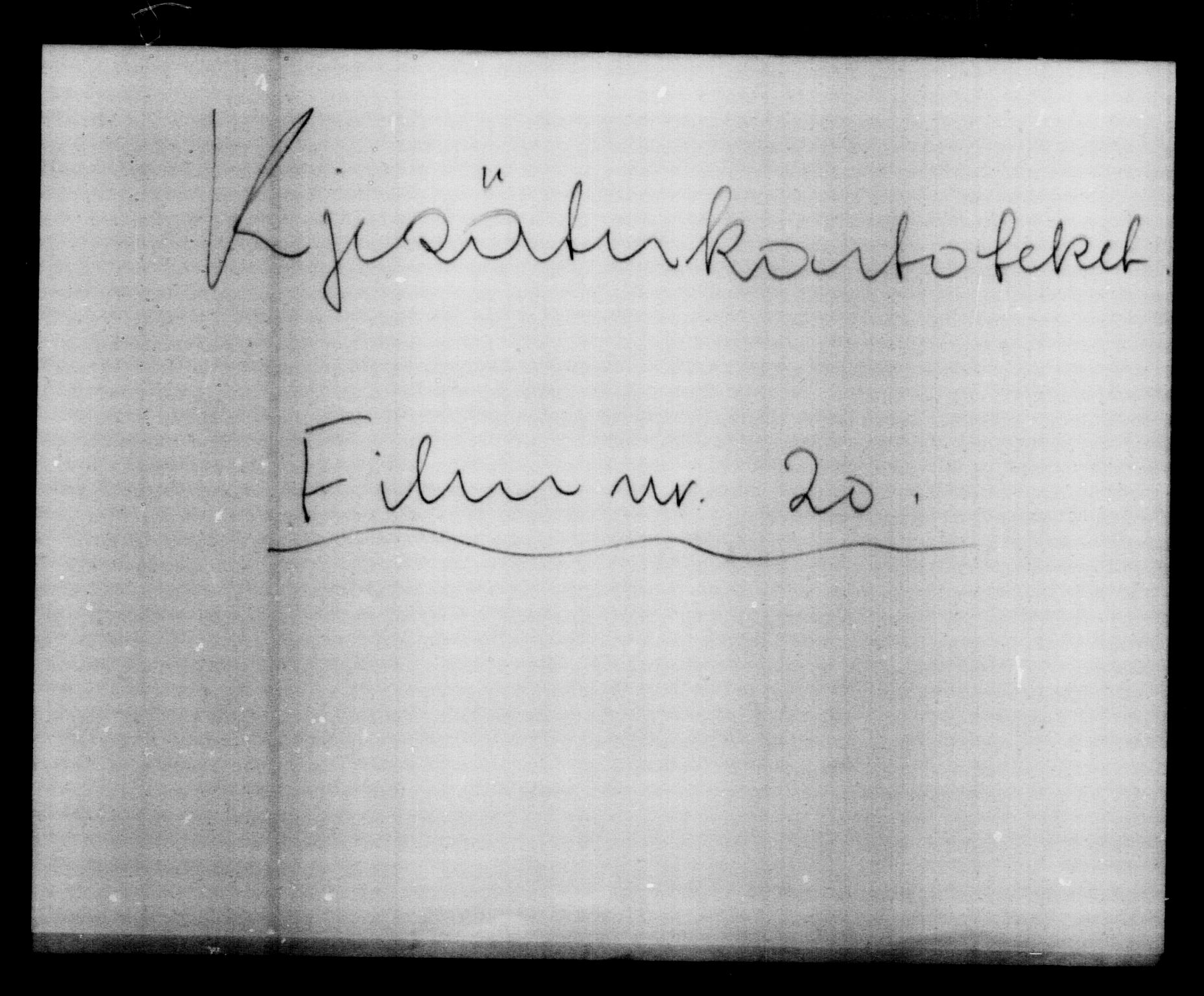 Utenriksstasjonene, Legasjonen i Stockholm, Flyktningkontoret, AV/RA-S-6753/V/Va/L0020: Kjesäterkartoteket, flyktning nr. 55000-58245, 1940-1945, p. 1