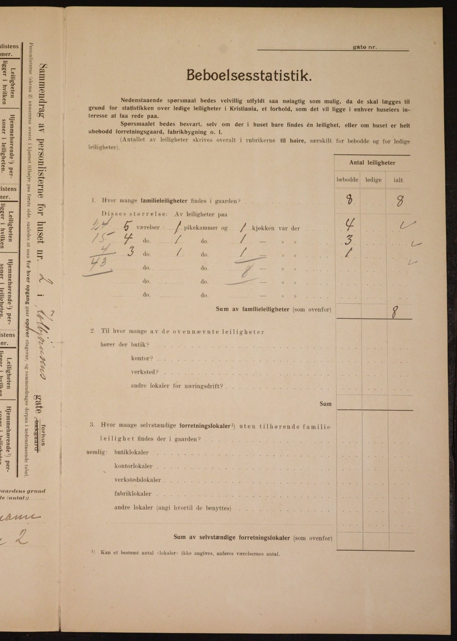 OBA, Municipal Census 1910 for Kristiania, 1910, p. 12356