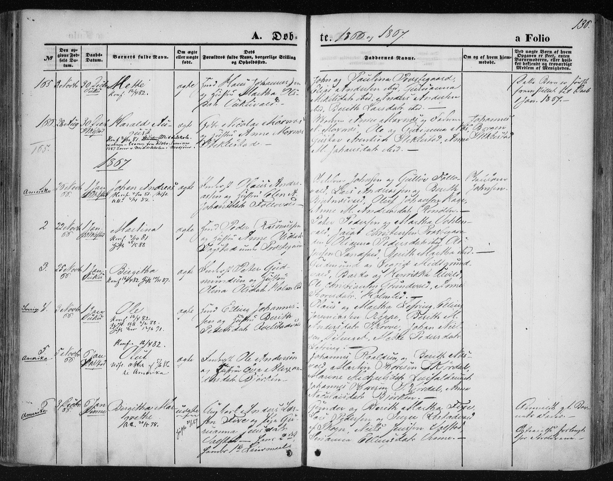 Ministerialprotokoller, klokkerbøker og fødselsregistre - Nord-Trøndelag, SAT/A-1458/723/L0241: Parish register (official) no. 723A10, 1860-1869, p. 136