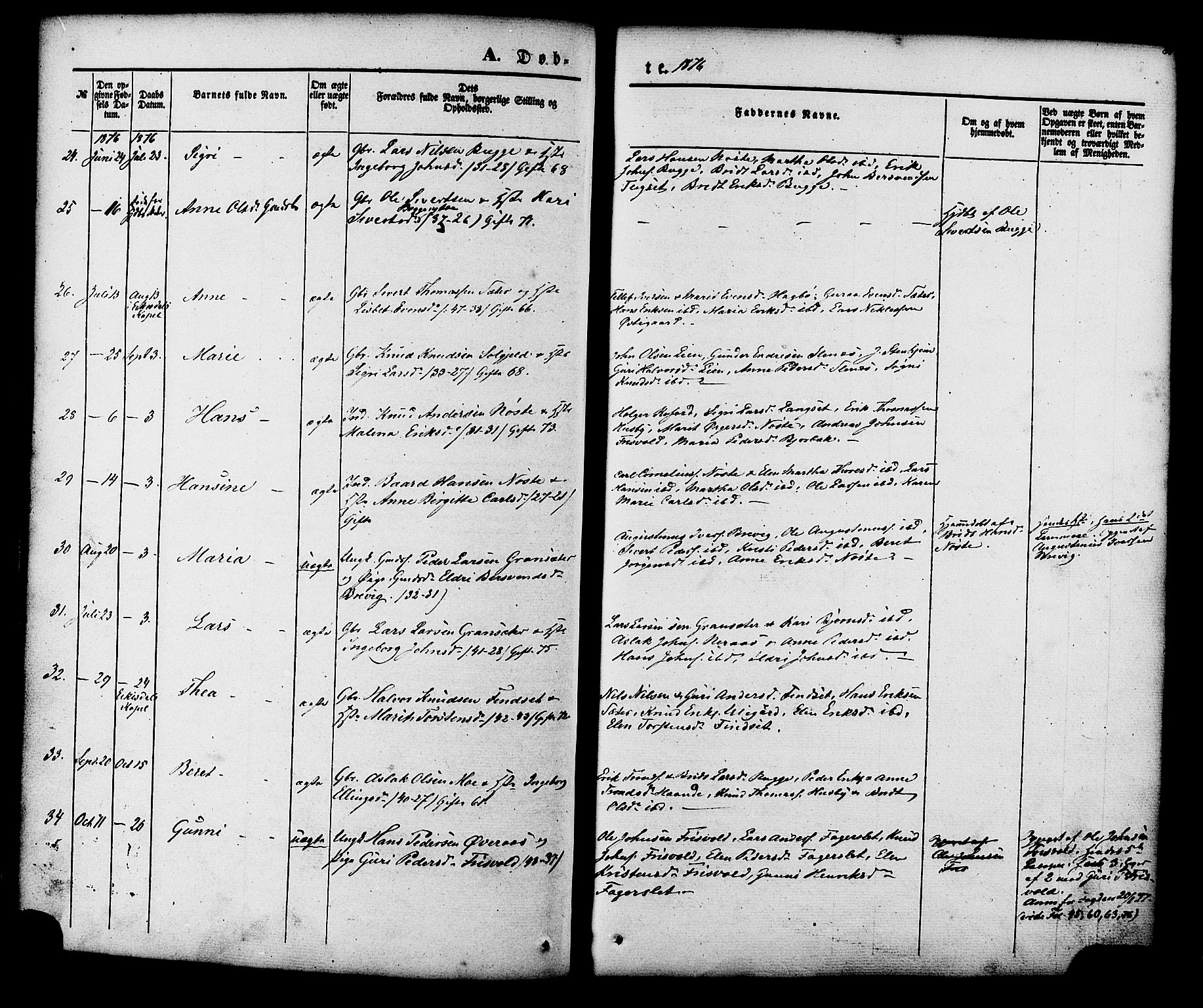 Ministerialprotokoller, klokkerbøker og fødselsregistre - Møre og Romsdal, AV/SAT-A-1454/552/L0637: Parish register (official) no. 552A01, 1845-1879, p. 81