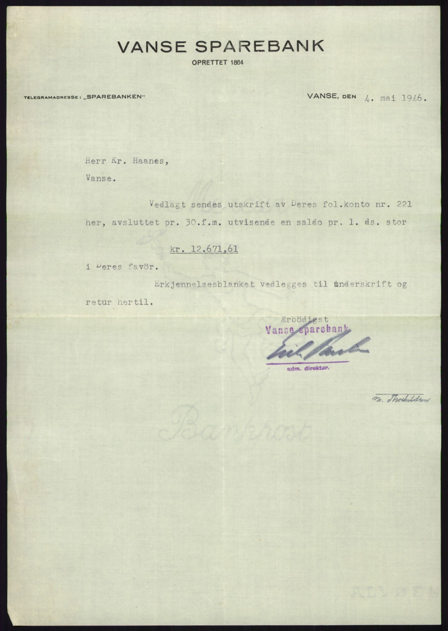 Forsvarsdepartementet, 10. kontor / Oppgjørskontoret, AV/RA-RAFA-1225/D/Db/L0180: Lista oppgjørskontor, 1942-1952, p. 2095