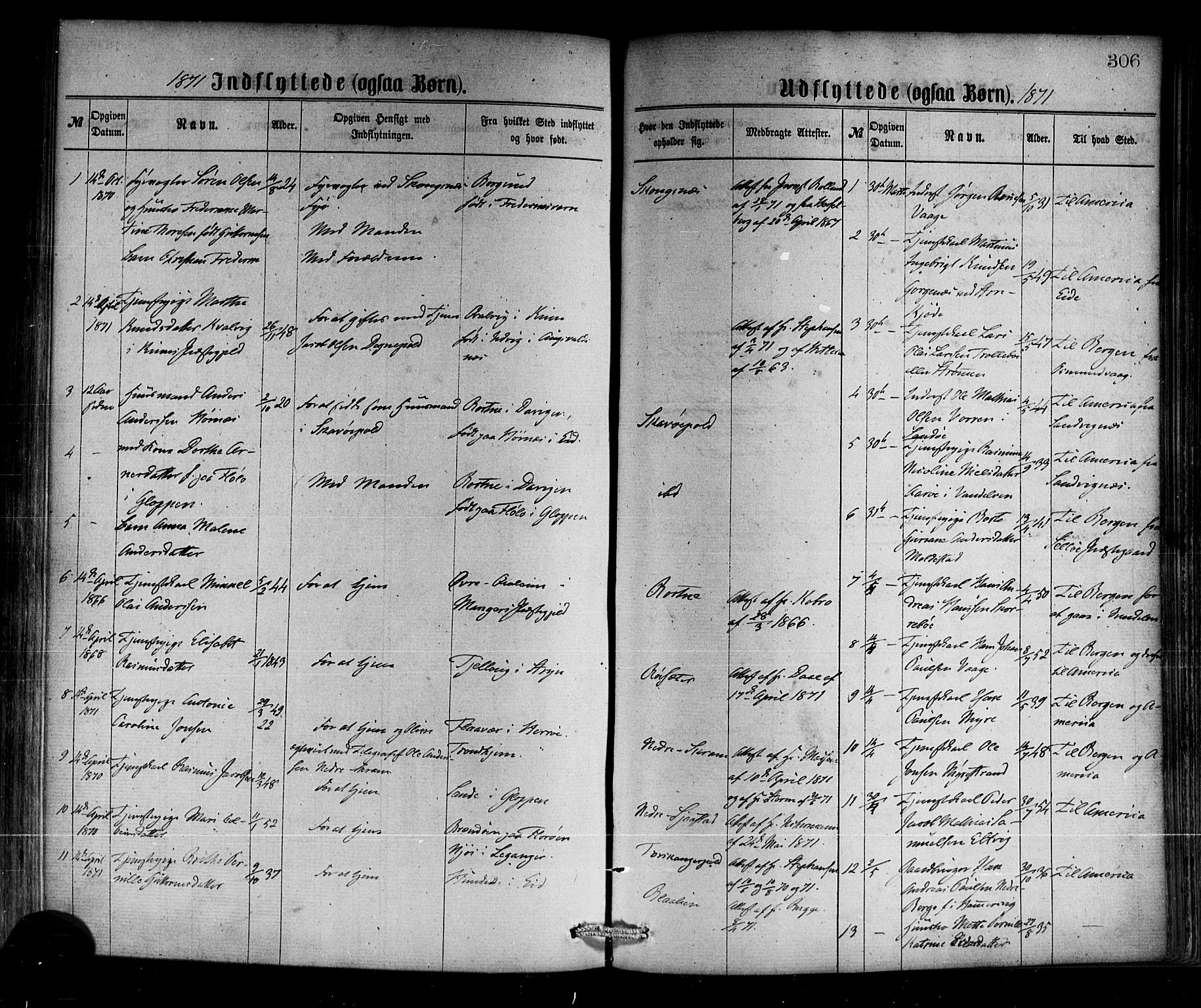 Selje sokneprestembete, SAB/A-99938/H/Ha/Haa/Haaa: Parish register (official) no. A 12, 1870-1880, p. 306