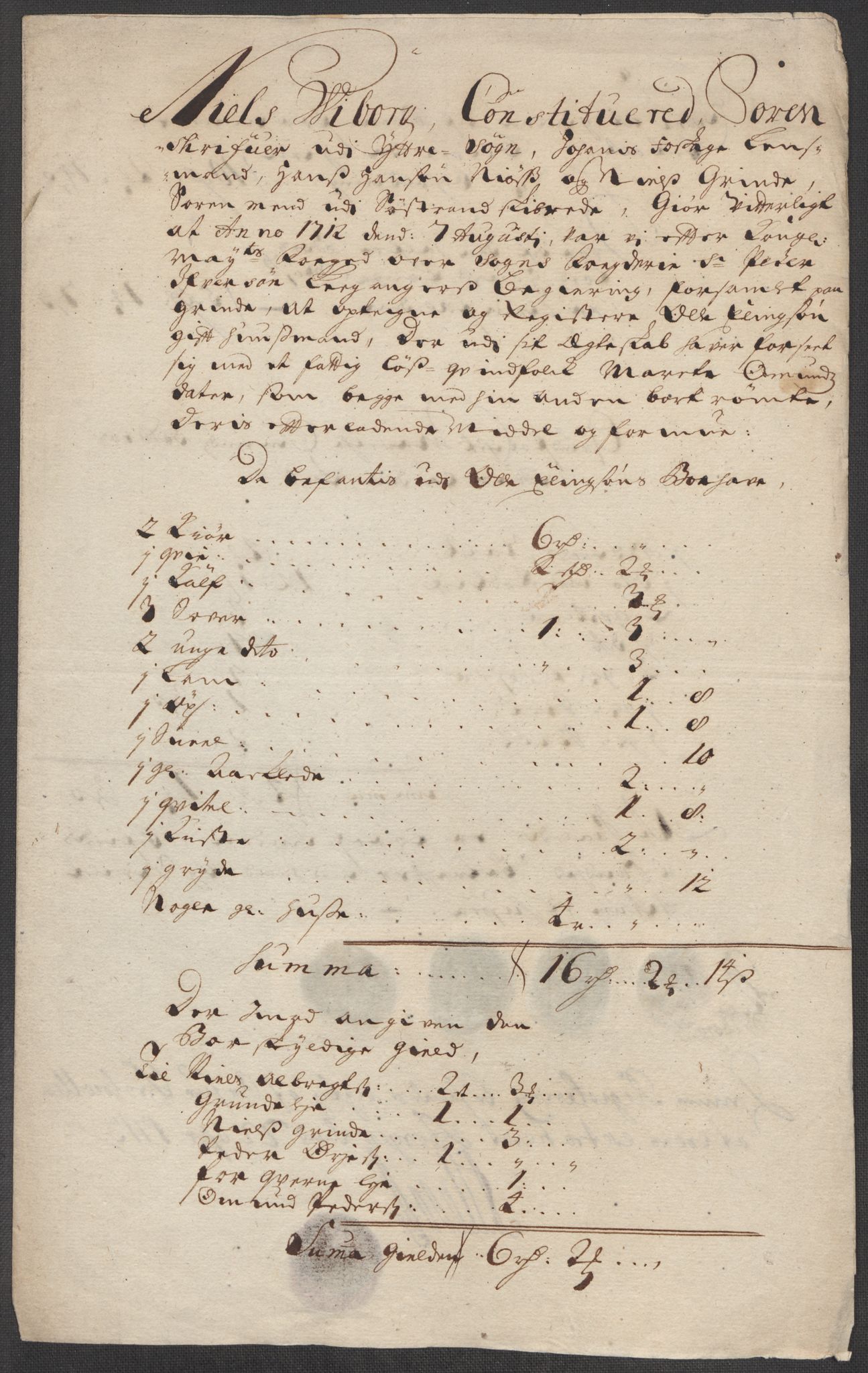 Rentekammeret inntil 1814, Reviderte regnskaper, Fogderegnskap, AV/RA-EA-4092/R52/L3318: Fogderegnskap Sogn, 1712, p. 209