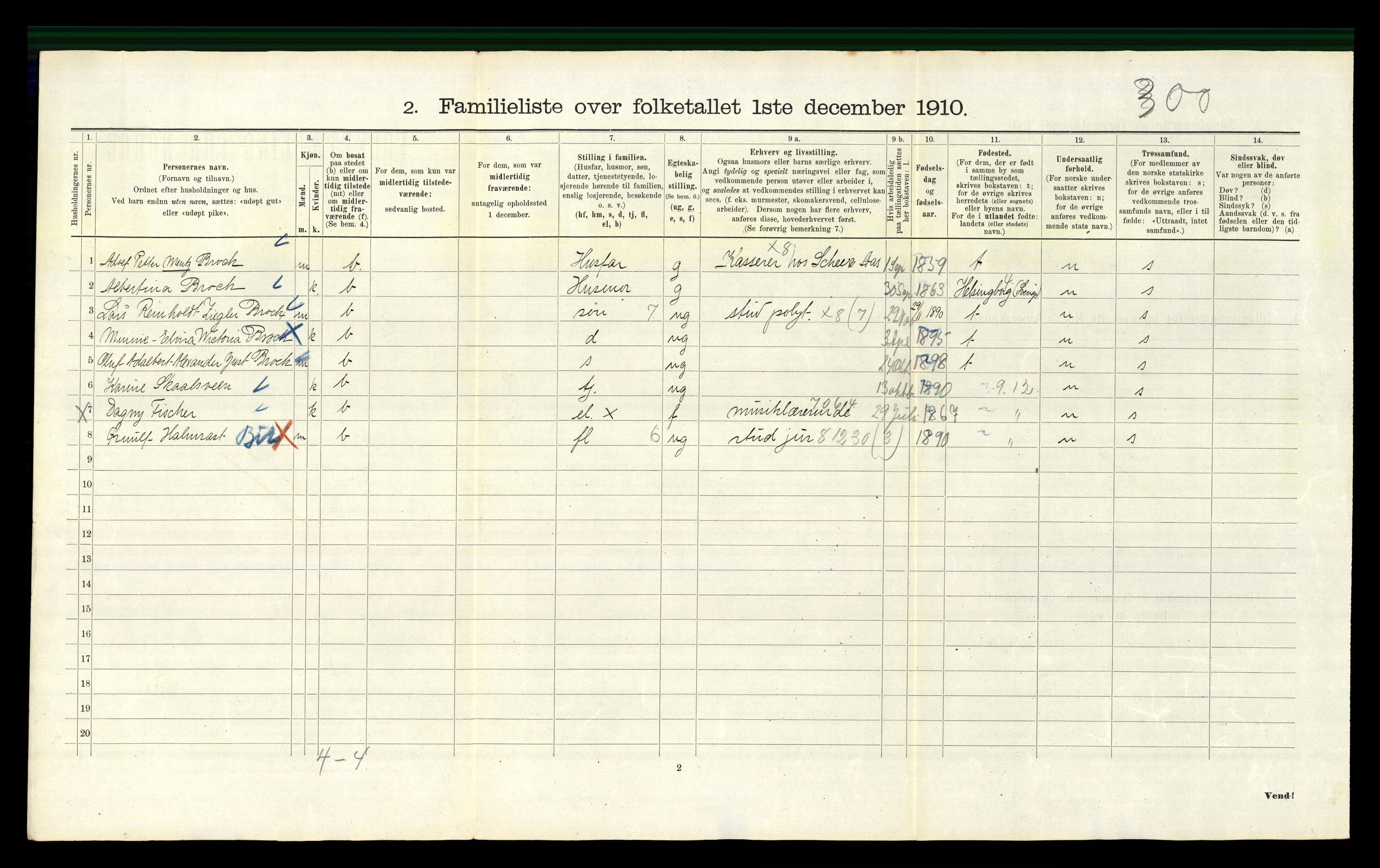 RA, 1910 census for Kristiania, 1910, p. 4468