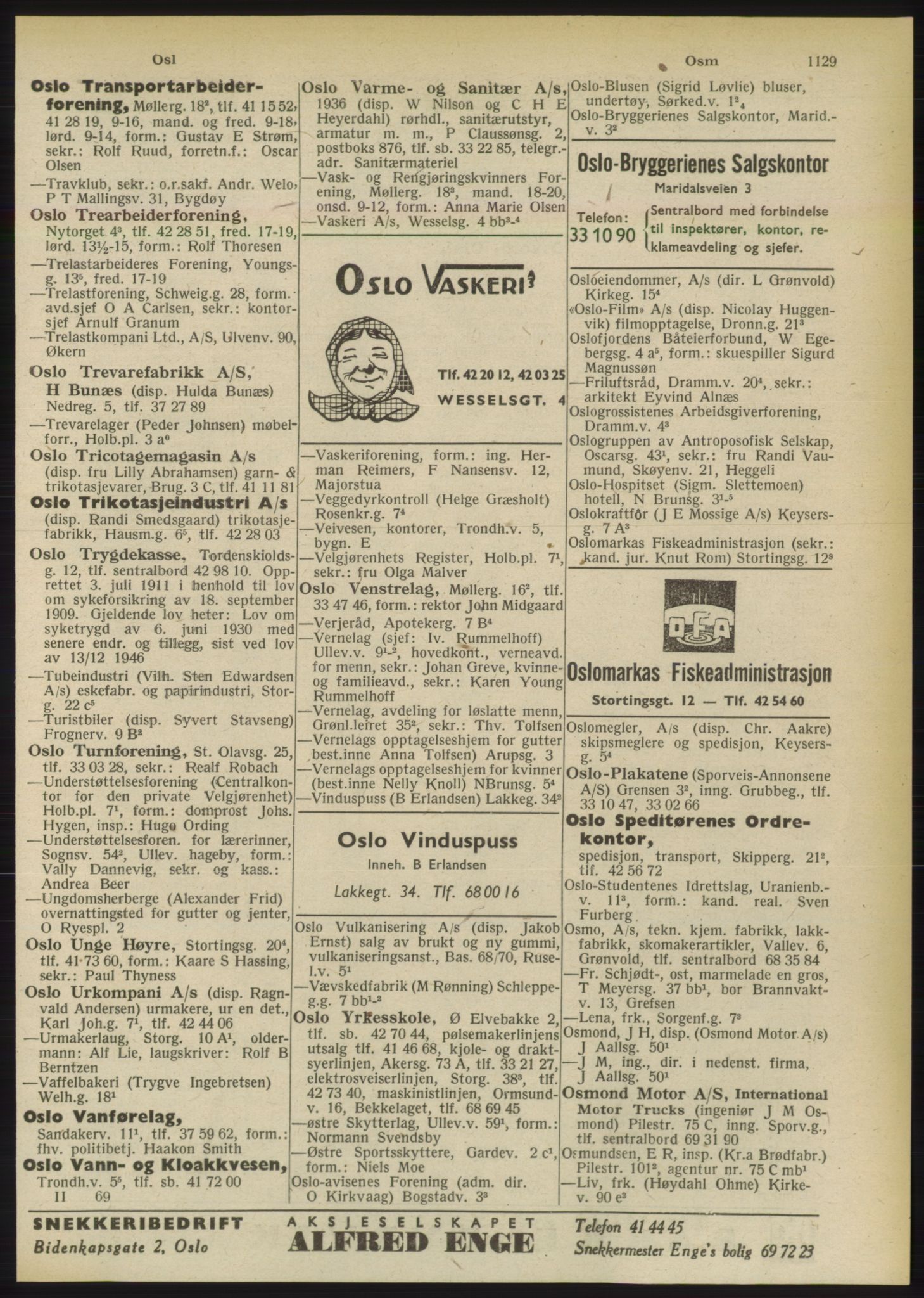 Kristiania/Oslo adressebok, PUBL/-, 1949, p. 1129