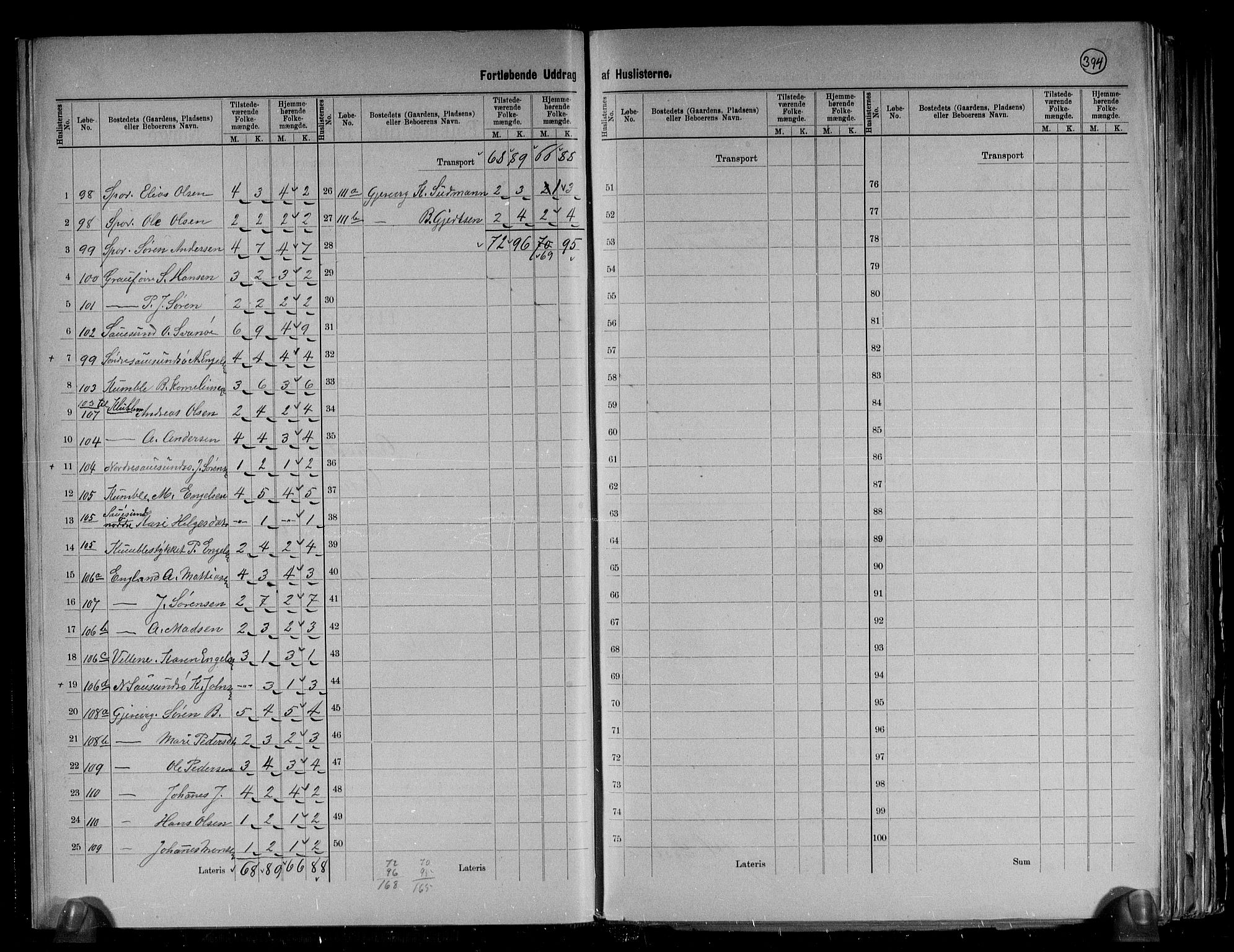 RA, 1891 census for 1428 Askvoll, 1891, p. 16
