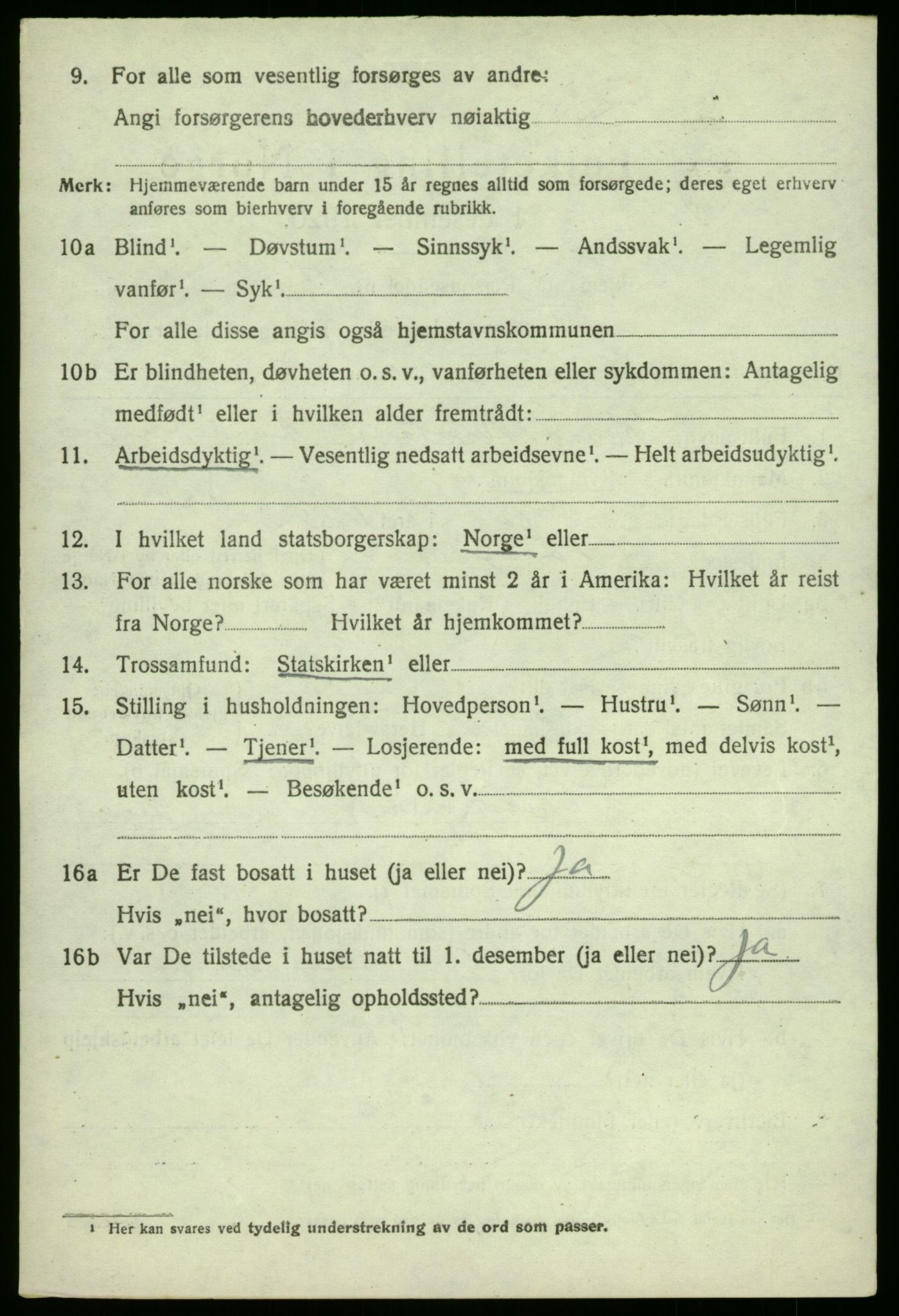 SAO, 1920 census for Torsnes, 1920, p. 748