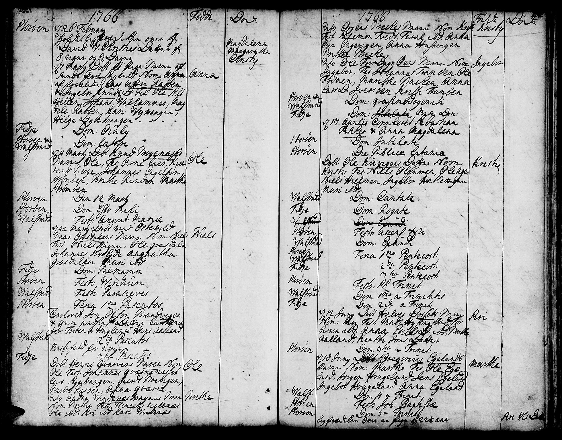 Stord sokneprestembete, SAB/A-78201/H/Haa: Parish register (official) no. A 2, 1744-1777, p. 156
