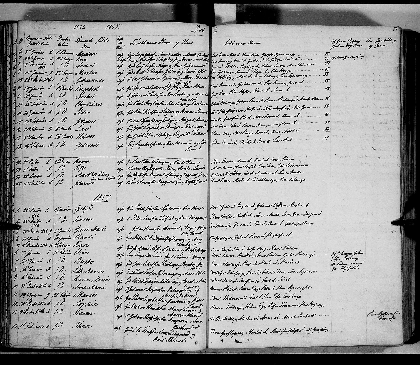 Jevnaker prestekontor, SAH/PREST-116/H/Ha/Haa/L0006: Parish register (official) no. 6, 1837-1857, p. 83