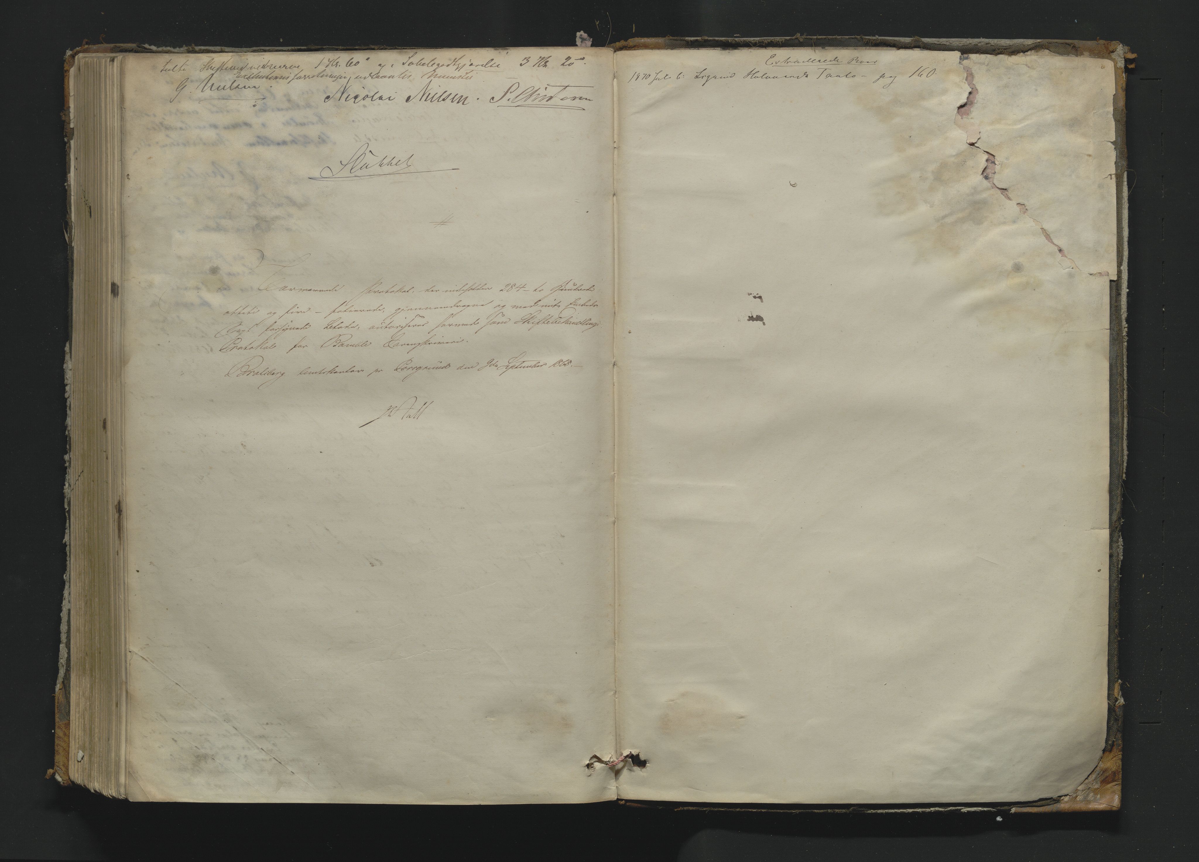 Bamble sorenskriveri, SAKO/A-214/H/Hb/Hbc/L0006: Skifteforhandlingsprotokoll, 1868-1877