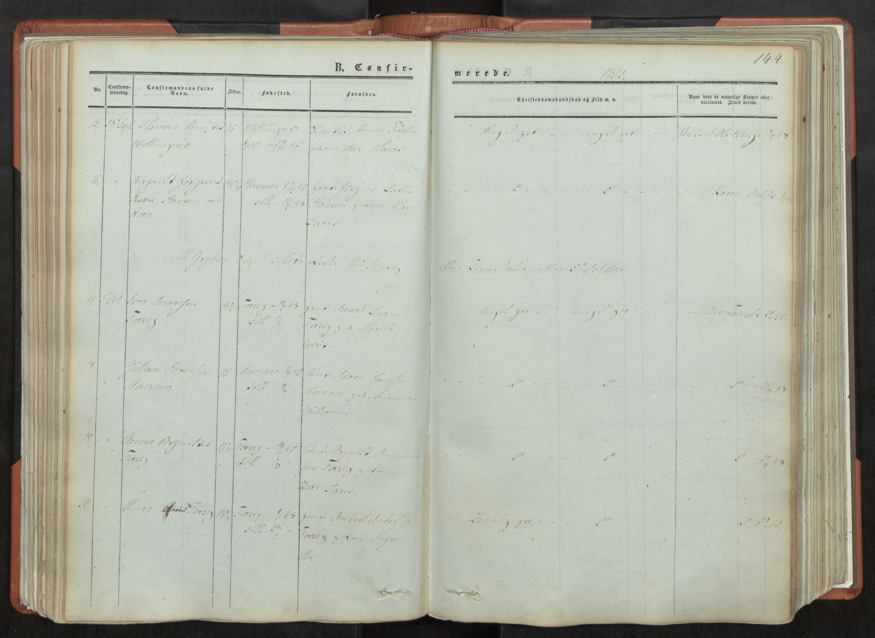 Ministerialprotokoller, klokkerbøker og fødselsregistre - Møre og Romsdal, AV/SAT-A-1454/544/L0572: Parish register (official) no. 544A05, 1854-1886, p. 144