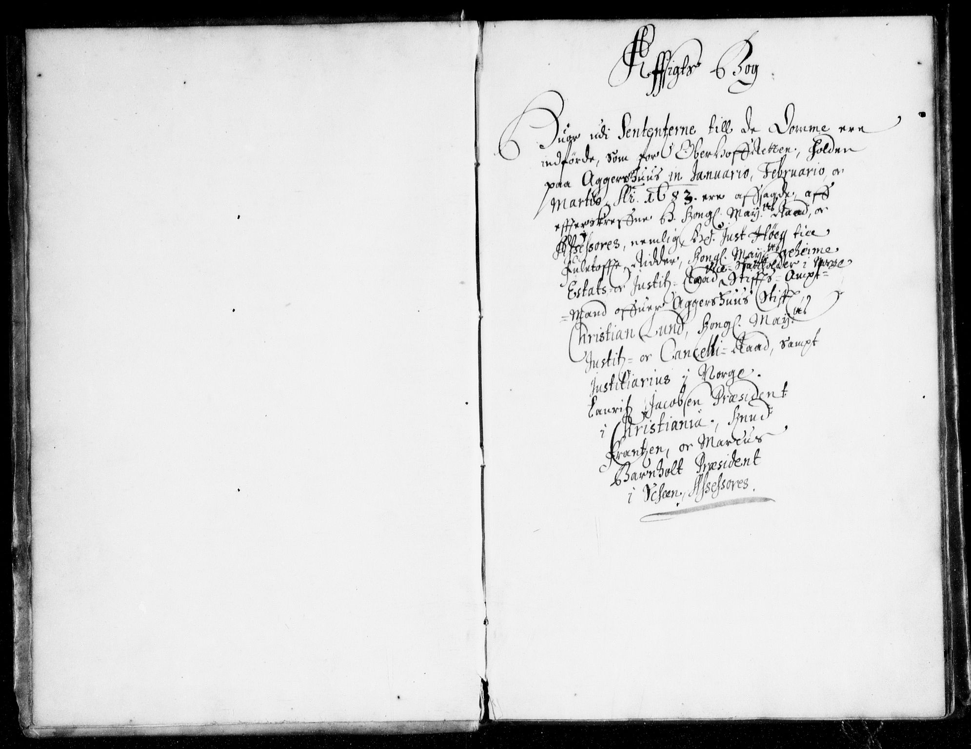 Overhoffretten 1667-1797, AV/RA-EA-2884/Aa/L0018: Avsiktsprotokoll, 1683