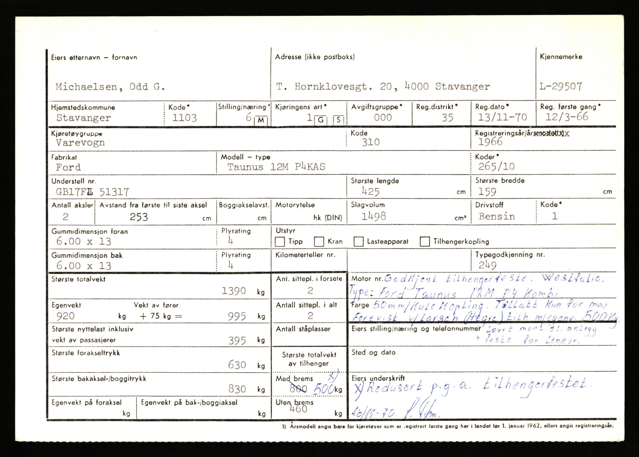 Stavanger trafikkstasjon, AV/SAST-A-101942/0/F/L0048: L-29100 - L-29899, 1930-1971, p. 1111