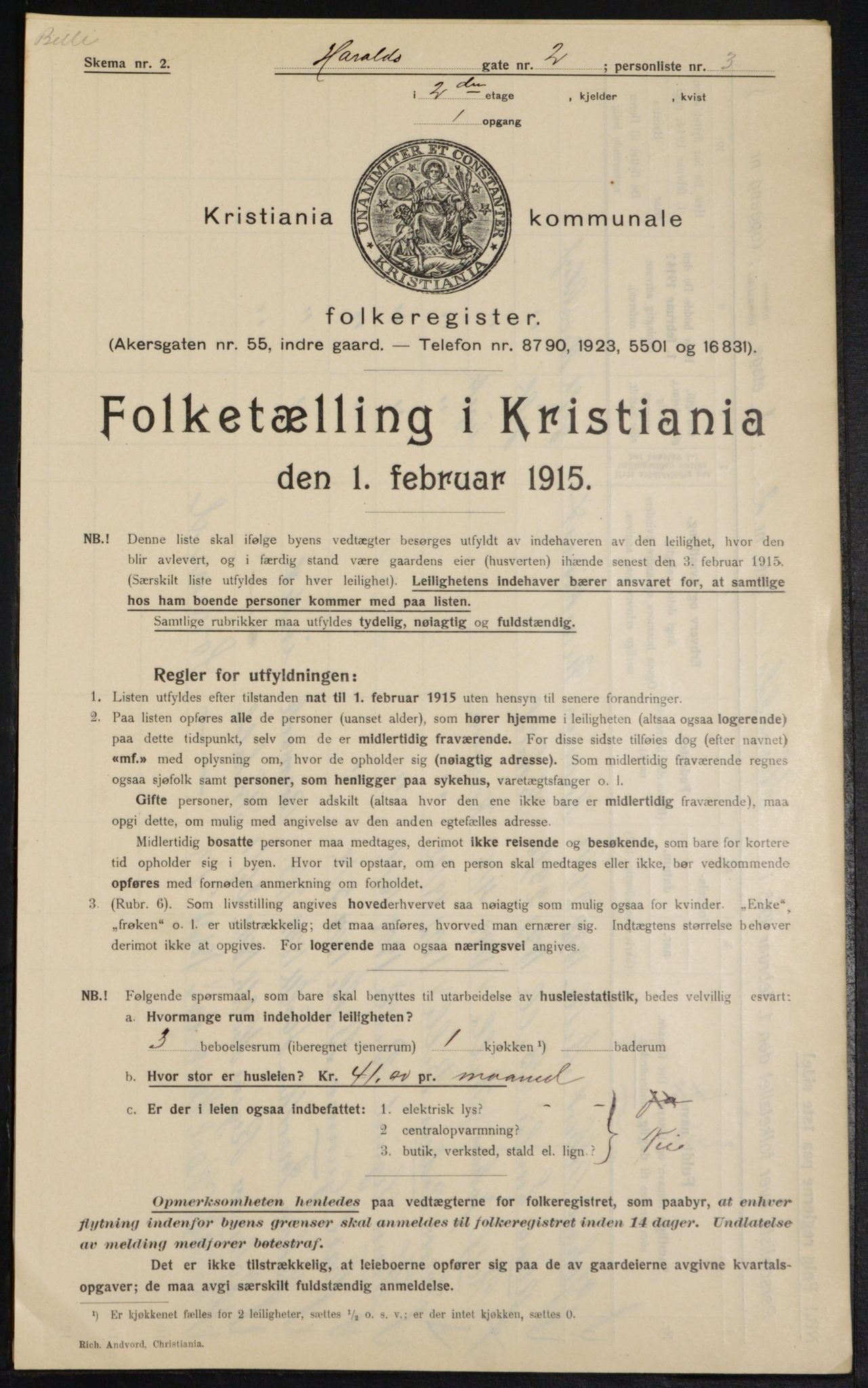 OBA, Municipal Census 1915 for Kristiania, 1915, p. 34649