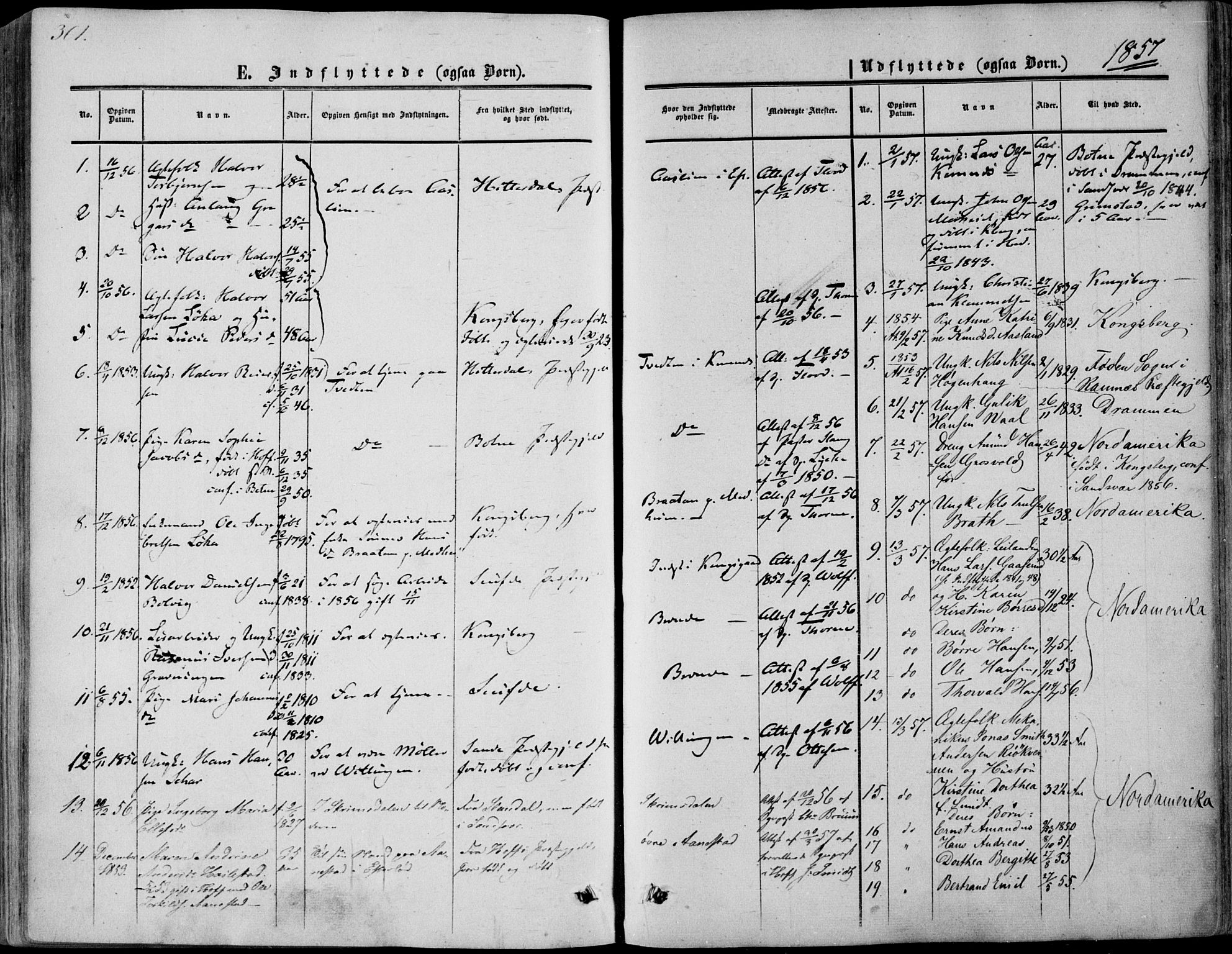 Sandsvær kirkebøker, SAKO/A-244/F/Fa/L0006: Parish register (official) no. I 6, 1857-1868, p. 301