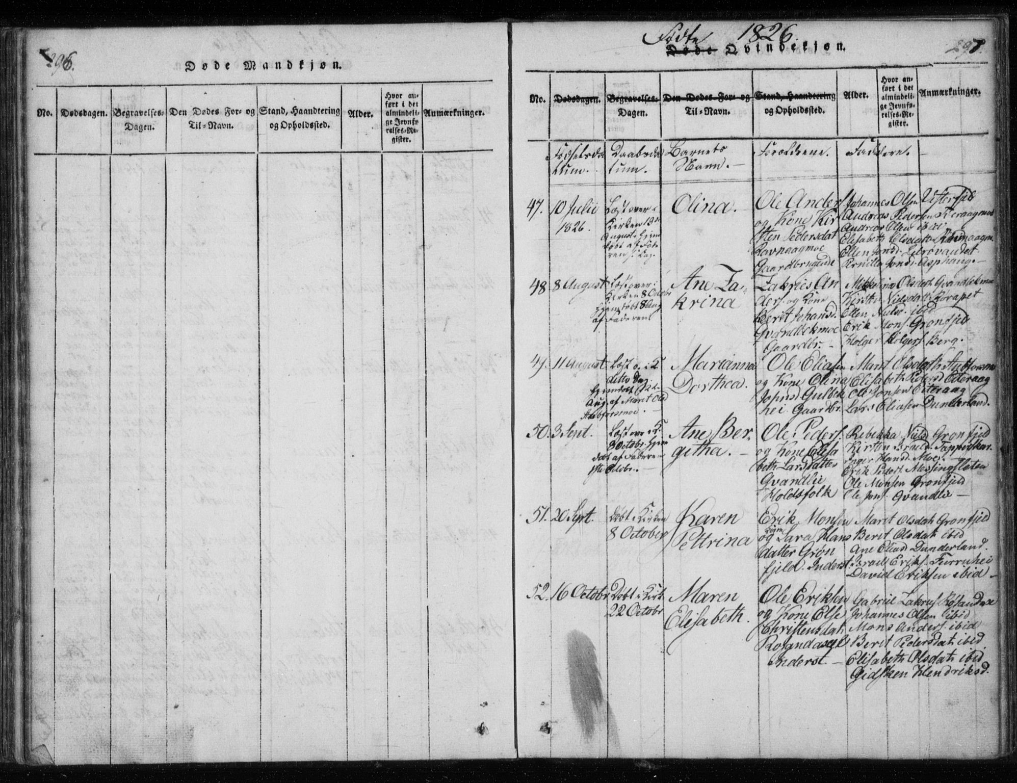 Ministerialprotokoller, klokkerbøker og fødselsregistre - Nordland, AV/SAT-A-1459/825/L0353: Parish register (official) no. 825A07, 1820-1826, p. 296-297