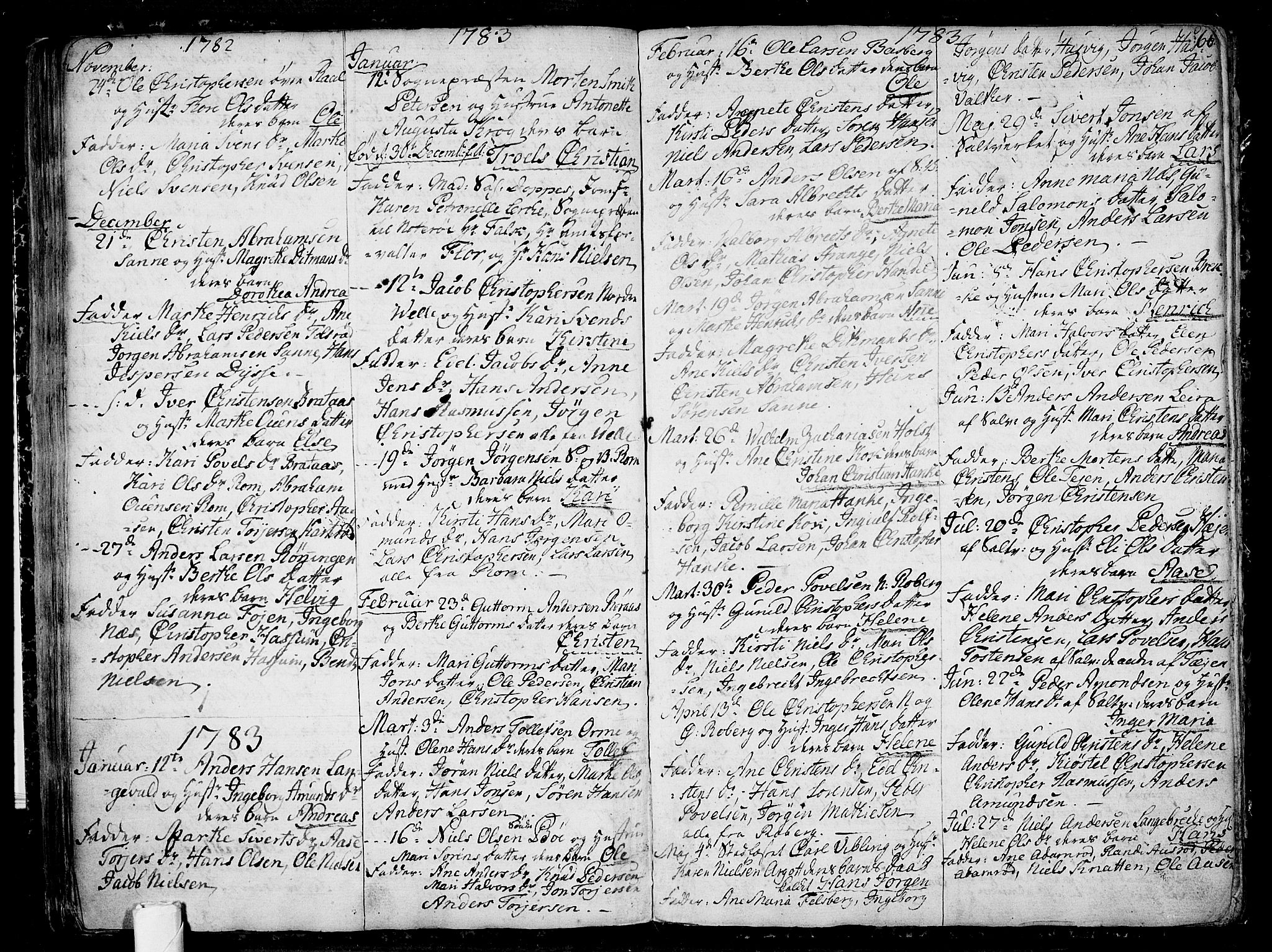 Sem kirkebøker, AV/SAKO-A-5/F/Fb/L0002: Parish register (official) no. II 2, 1764-1792, p. 66