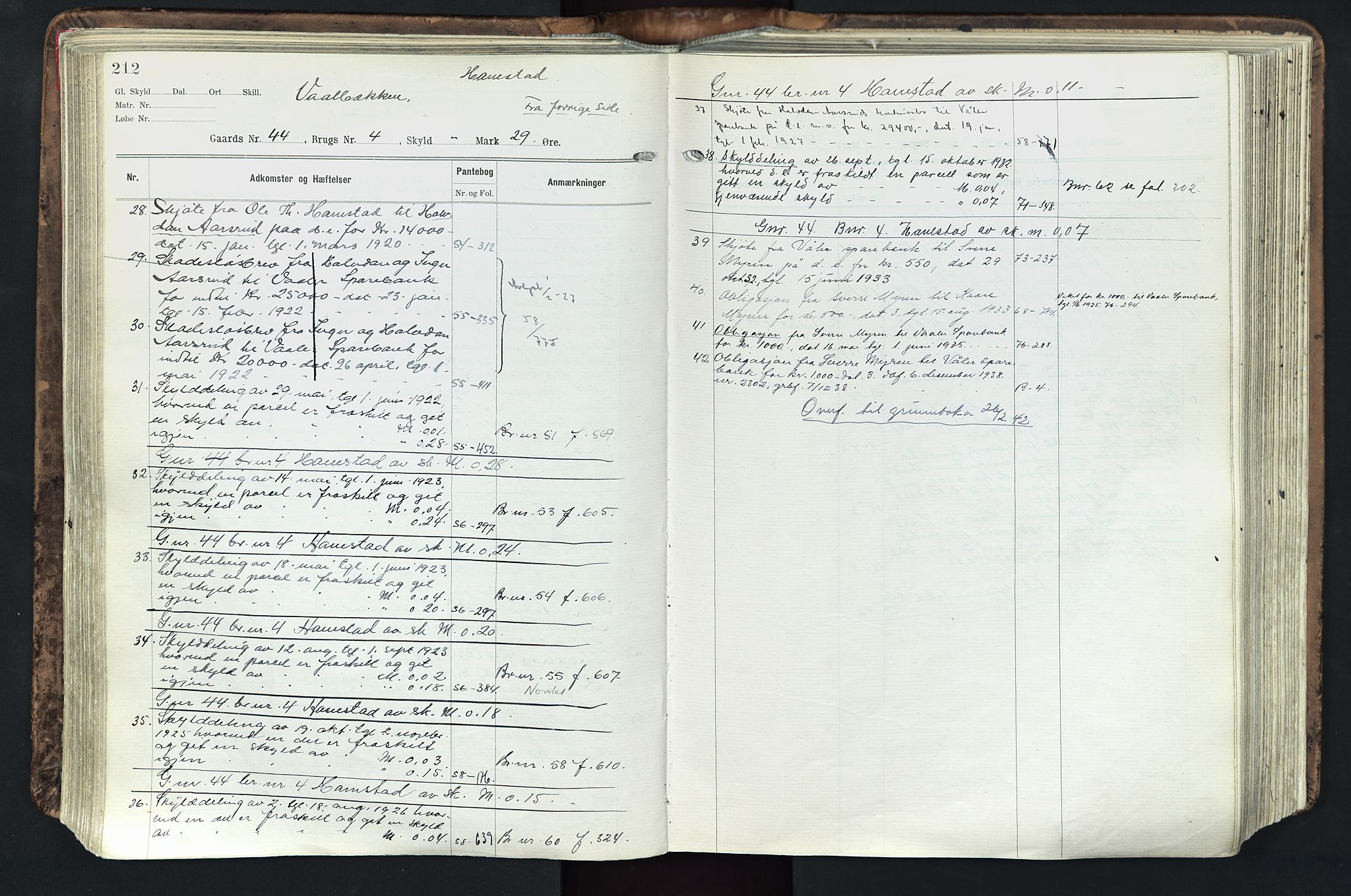 Solør tingrett, AV/SAH-TING-008/H/Ha/Hak/L0003: Mortgage register no. III, 1900-1935, p. 212