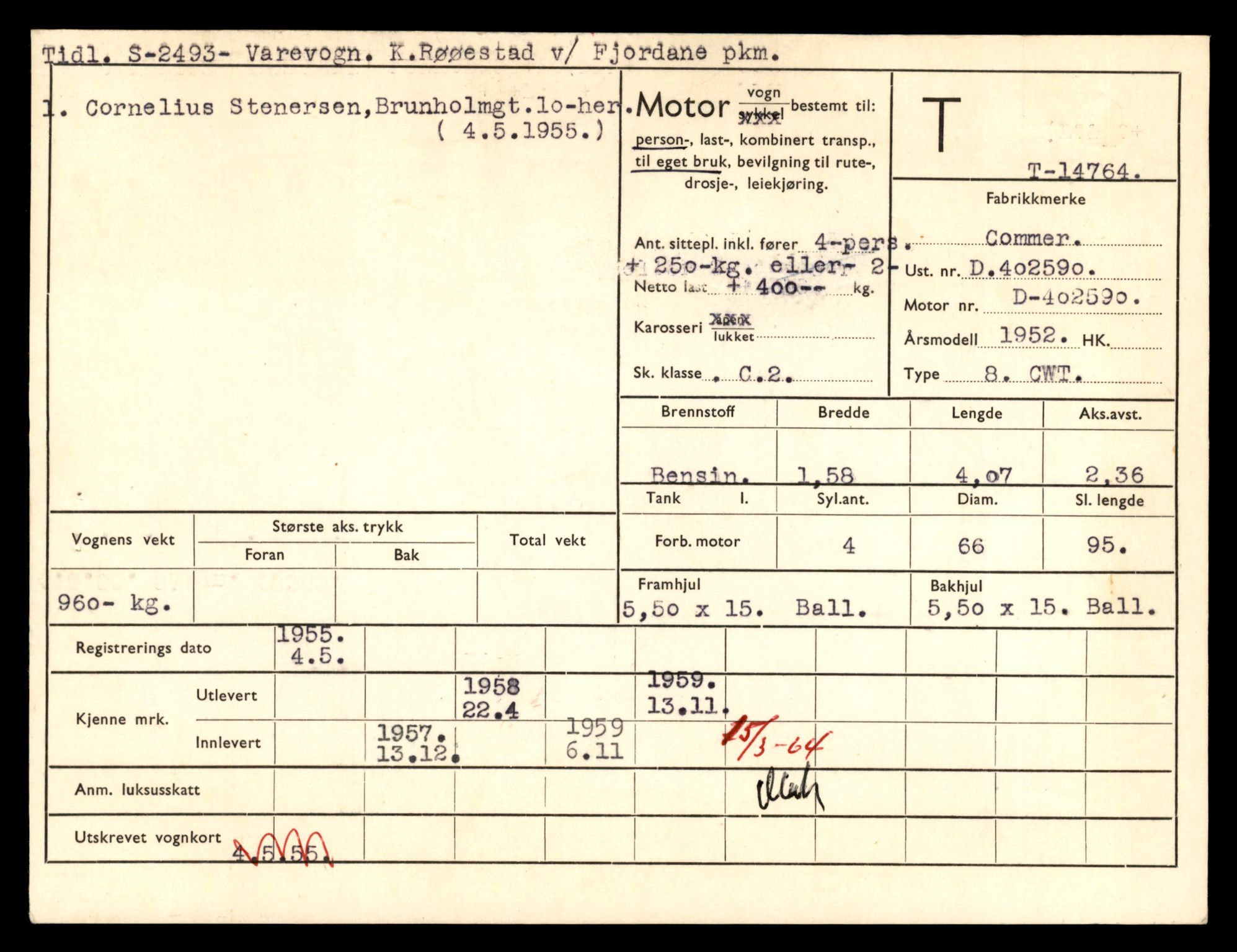 Møre og Romsdal vegkontor - Ålesund trafikkstasjon, AV/SAT-A-4099/F/Fe/L0048: Registreringskort for kjøretøy T 14721 - T 14863, 1927-1998, p. 856